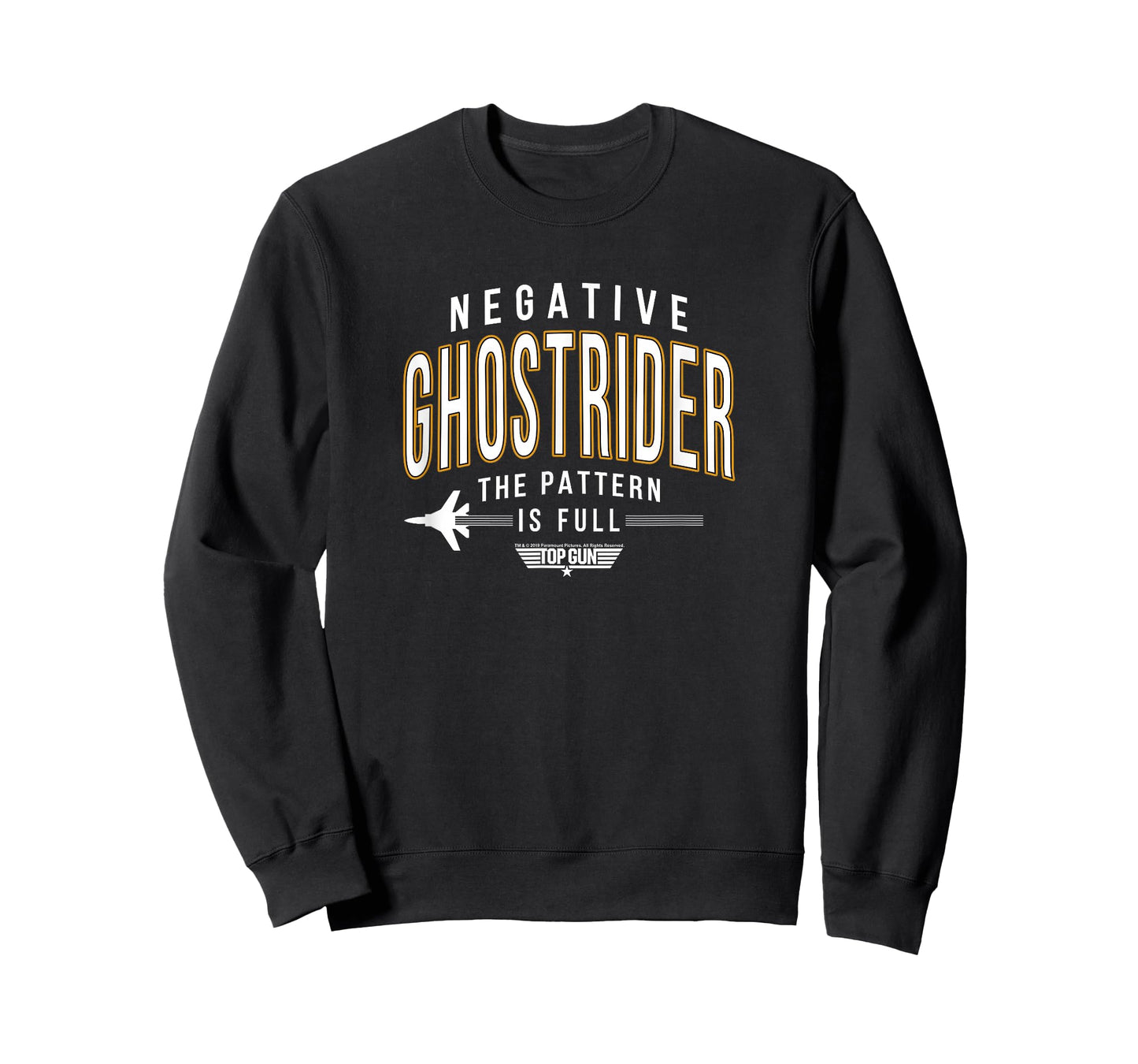 Top Gun Negative Ghostrider Pattern is Full Text T-Shirt
