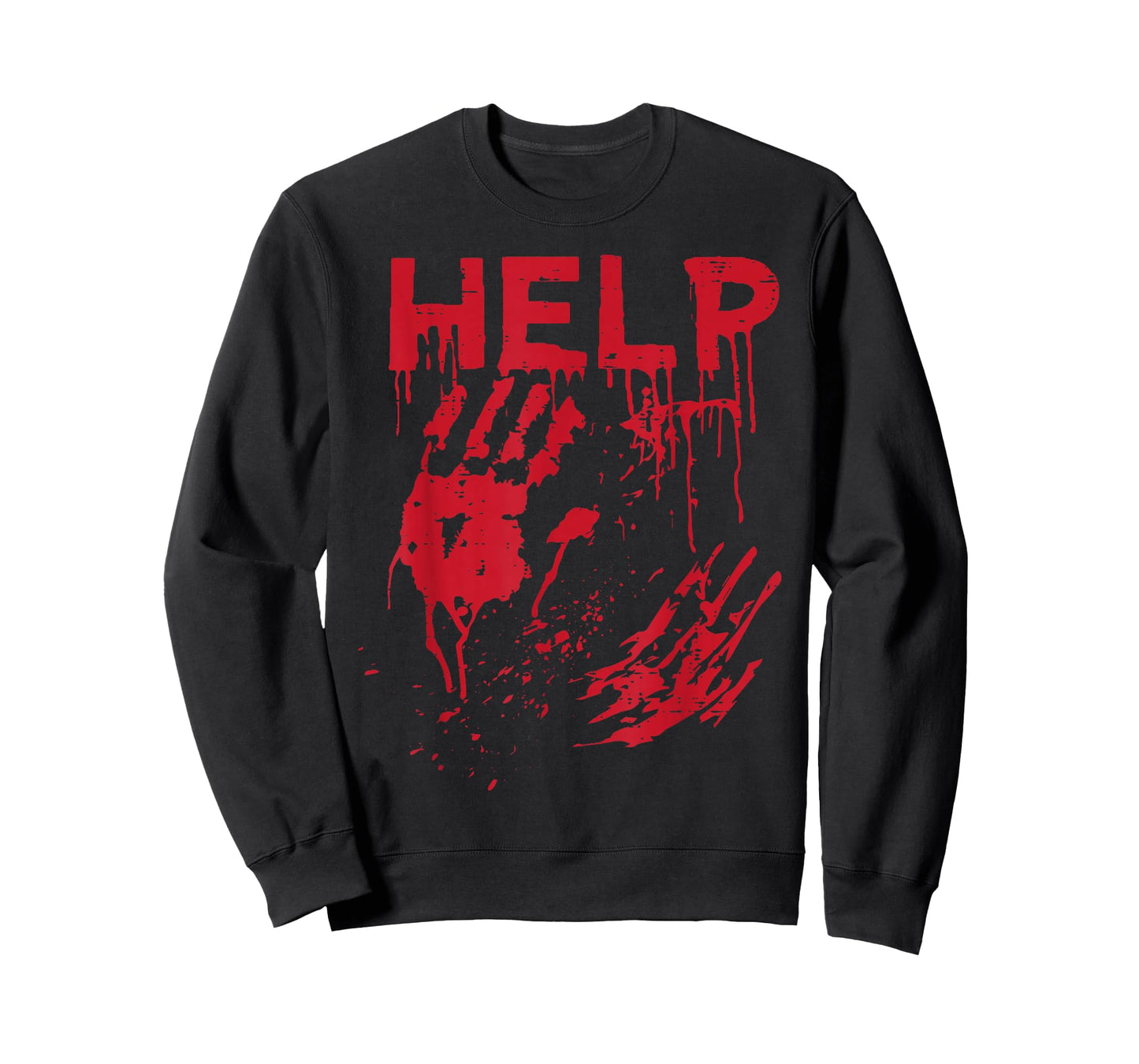 Halloween Help Blood Hands Funny Zombie Costume Men Women T-Shirt