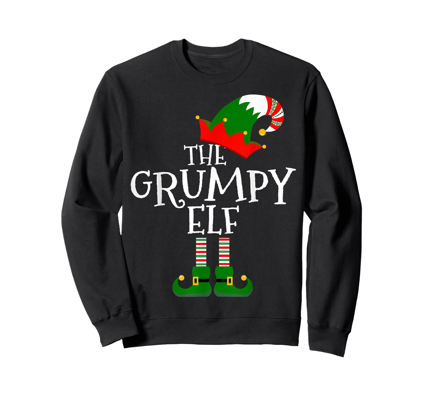 The Grumpy Elf Costume Matching Family Group Gift Christmas T-Shirt