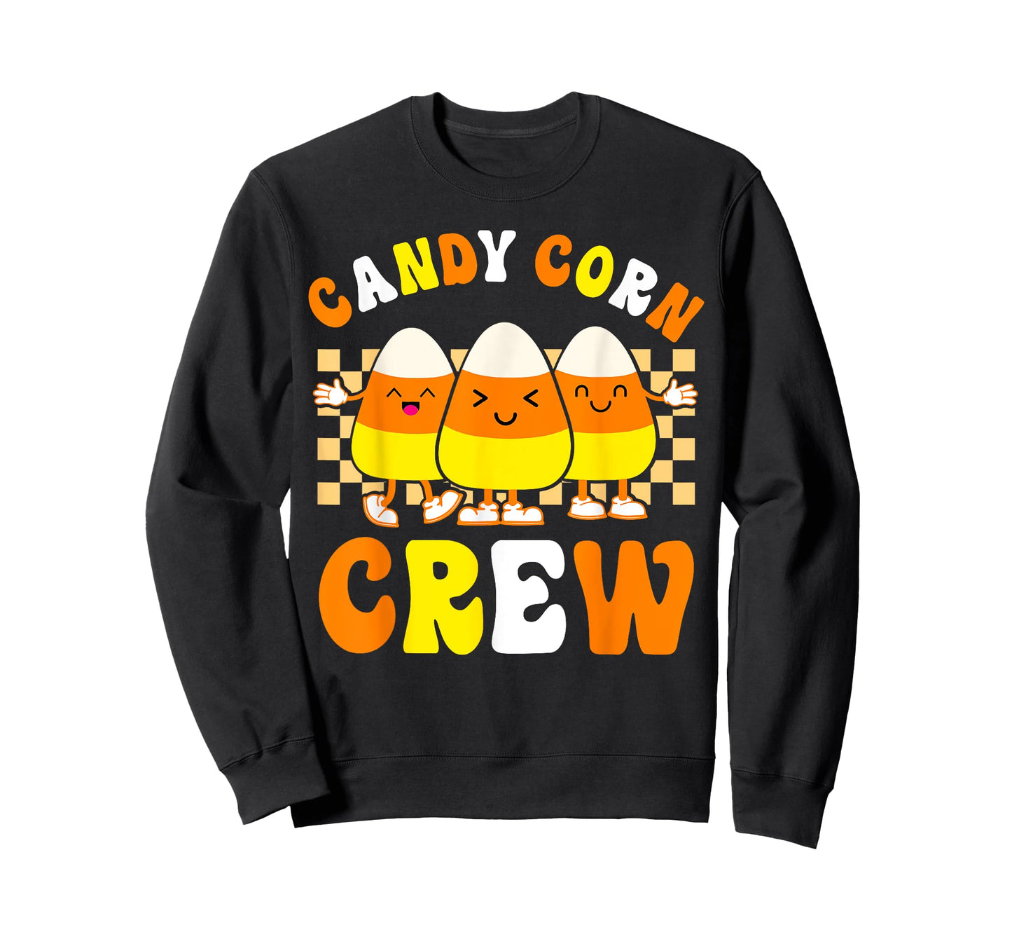 Groovy Candy Corn Crew Halloween Candy Costume T-Shirt