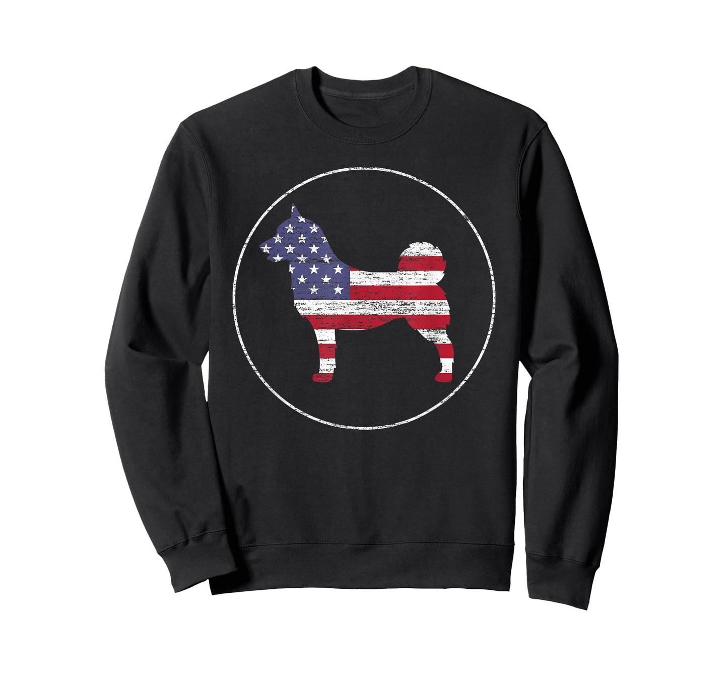 Norwegian Buhund American Flag Patriotic Dog Owner T-Shirt for Men Women