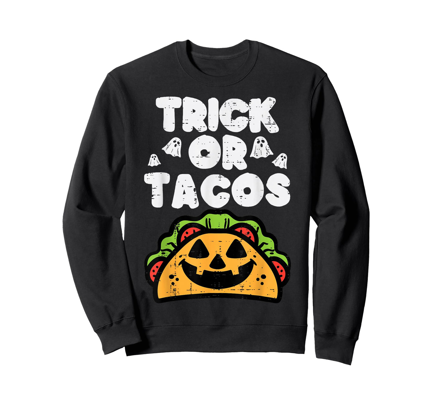 Halloween Trick Or Tacos Mexican Food Costume Men Women Kids T-Shirt