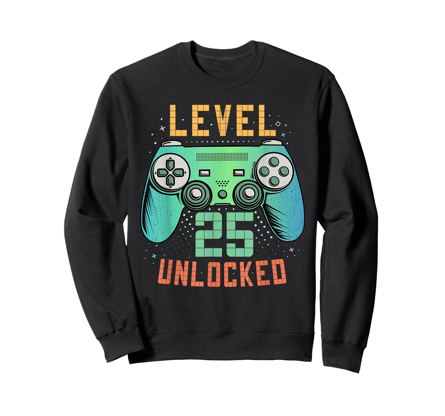 Level 25 Unlocked 25th Birthday Gamer Gifts 25 Year Old Male T-Shirt