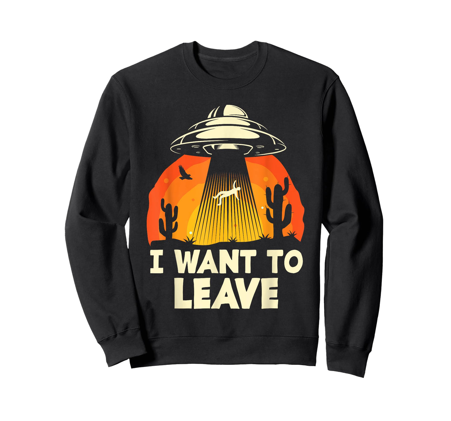 Funny Alien UFO Extraterrestrial I Want To Leave Alien Lover T-Shirt
