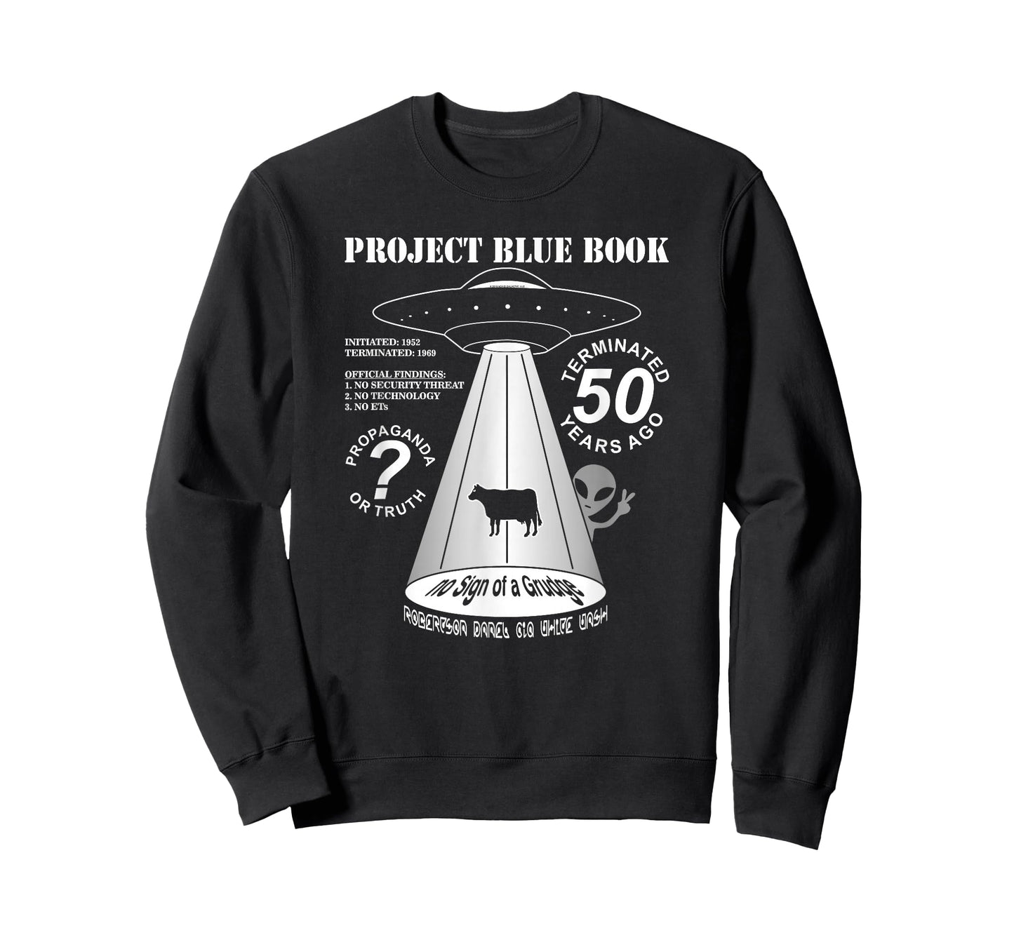 Project Blue Book UFO Investigation 50th Anniversary T-Shirt