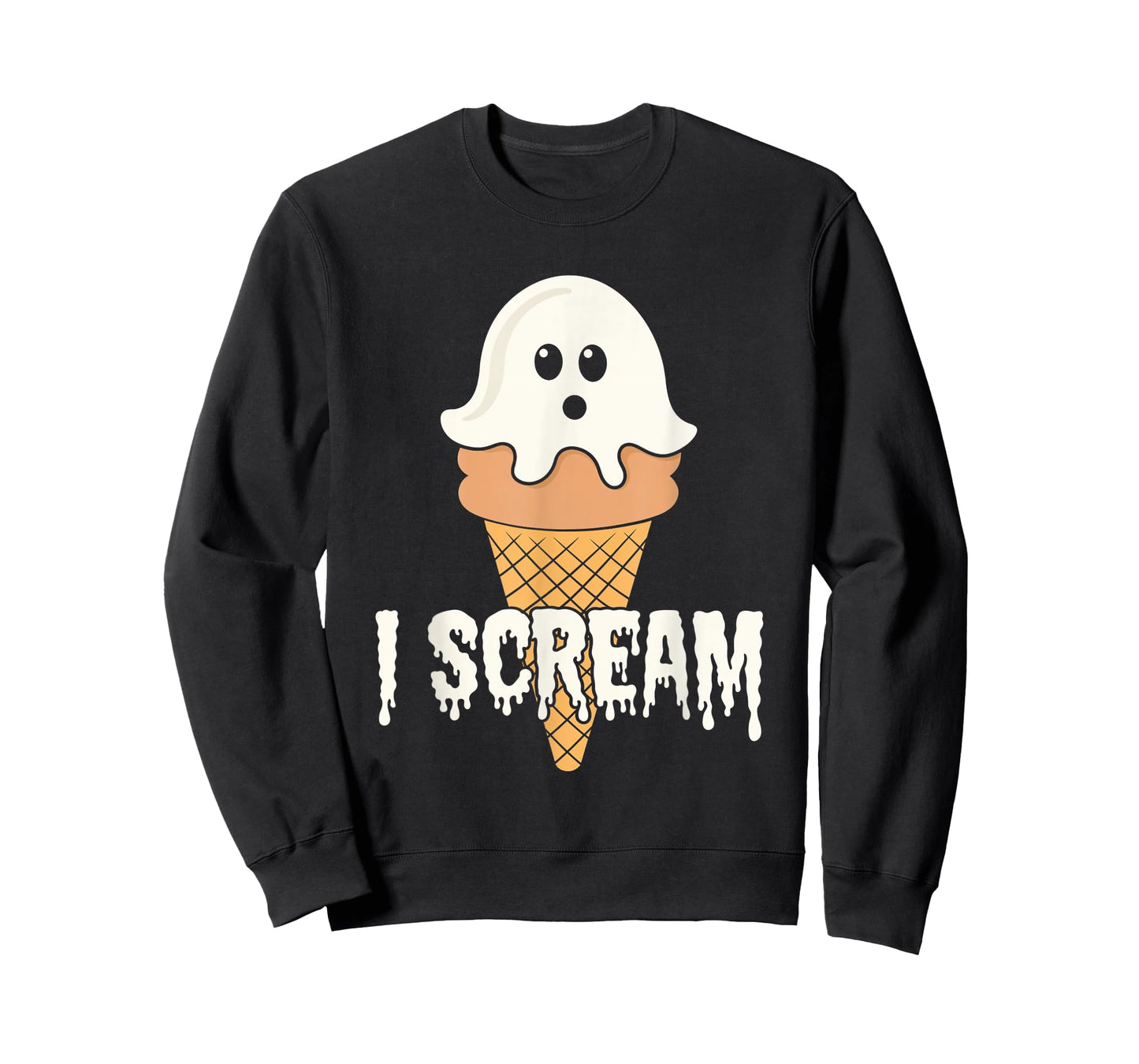 I Scream Ice Cream Ghost Halloween Costume Treats T-Shirt