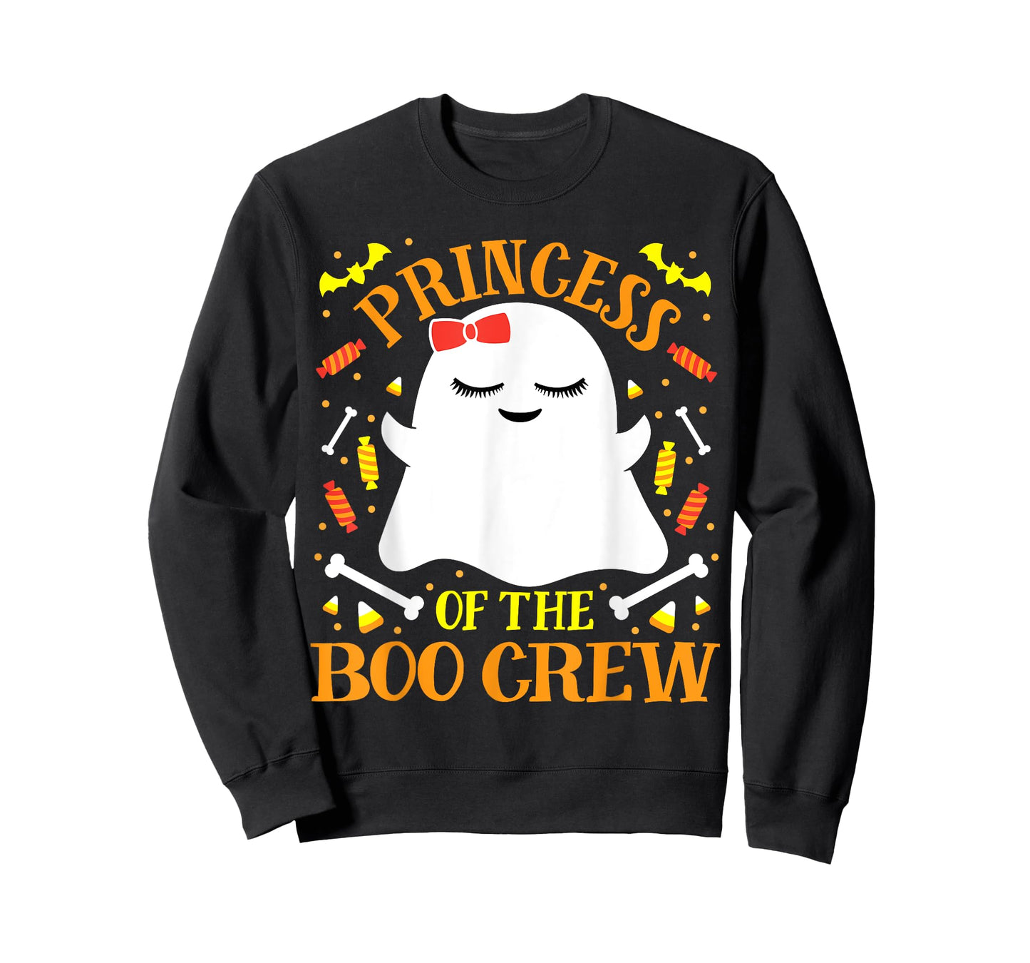Princess Boo Crew Ghost Matching Family Cute Girls Halloween T-Shirt