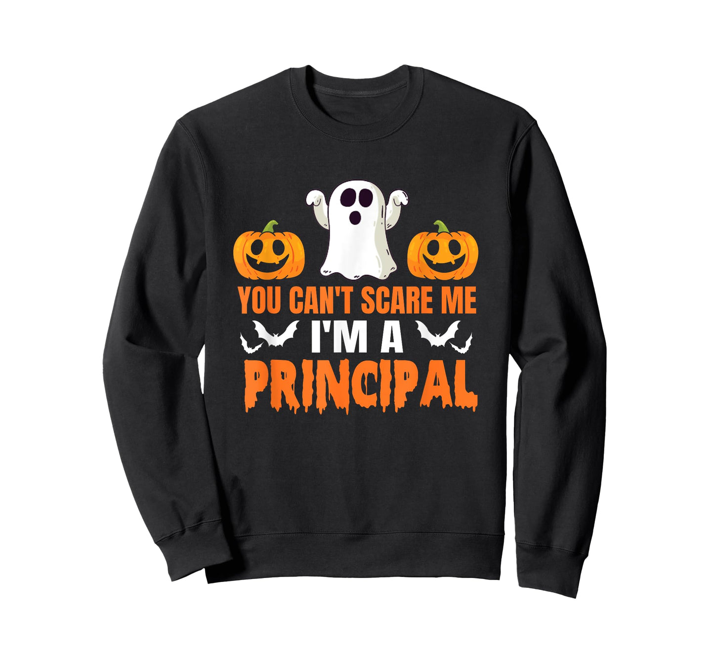You Can't Scare Me I'm A Principal Halloween Design T-Shirt