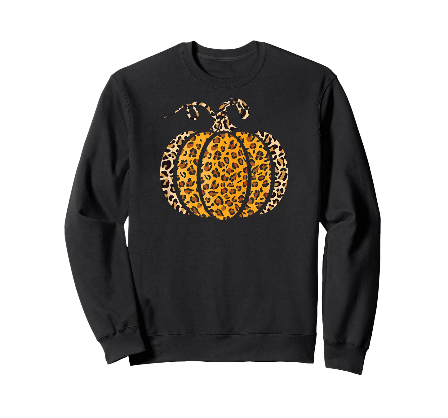 Pumpkin Leopard Print Funny Halloween Costume Autumn Pumpkin T-Shirt