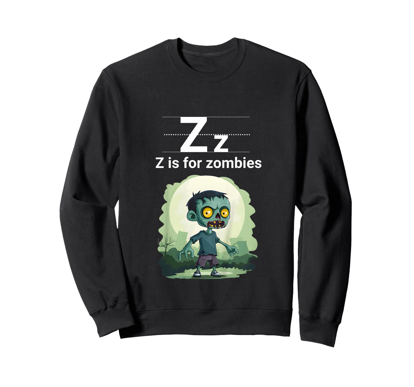 Kids Halloween Zombie Z is for Zombies Tshirt for Kids T-Shirt