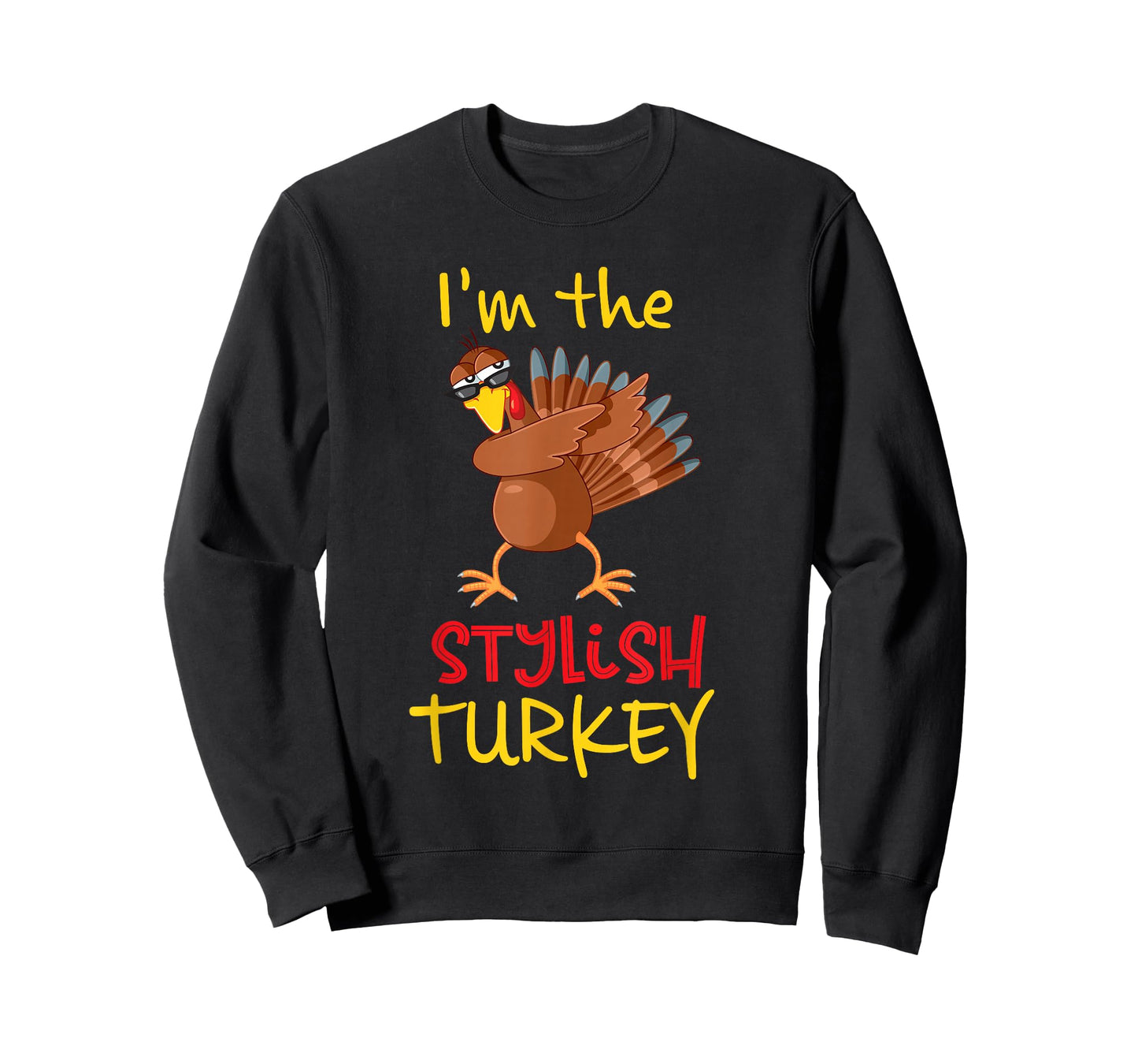 Stylish Turkey Matching Family Group Thanksgiving Party T-Shirt