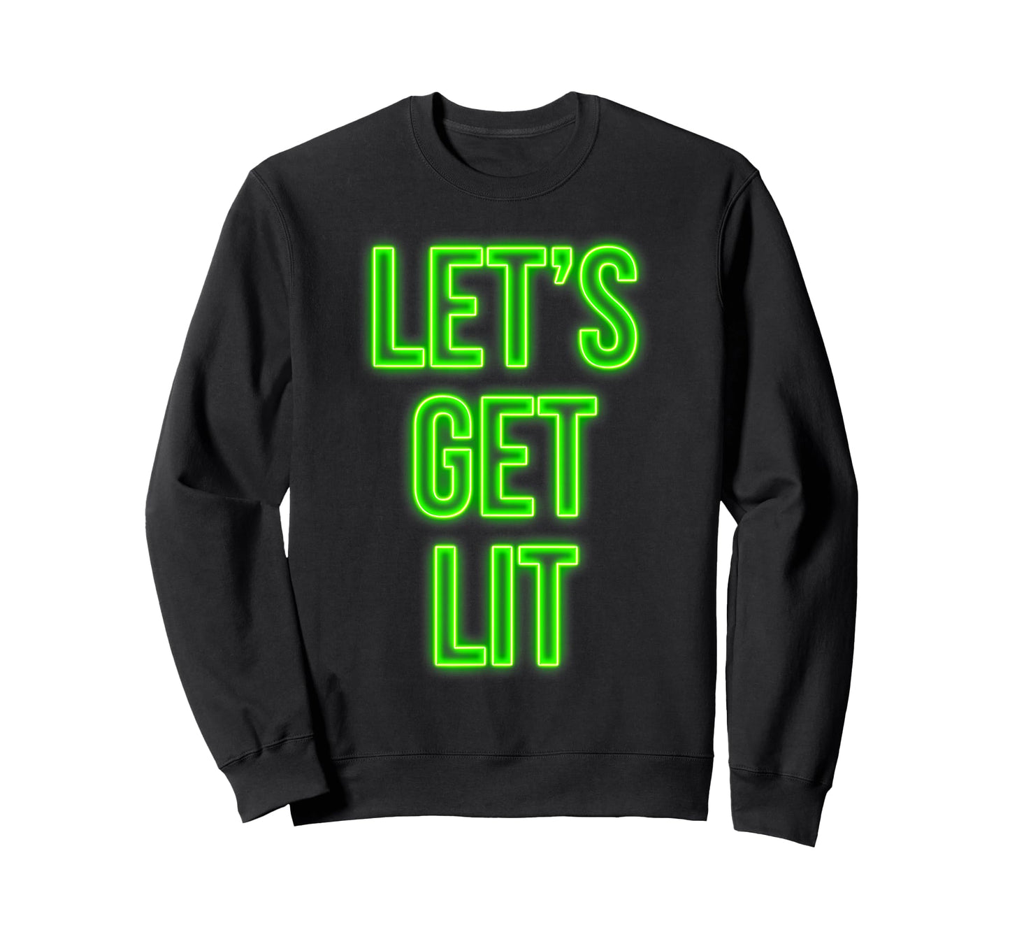 Get Lit Christmas T-Shirt Neon Vintage Retro Outfit T-Shirt