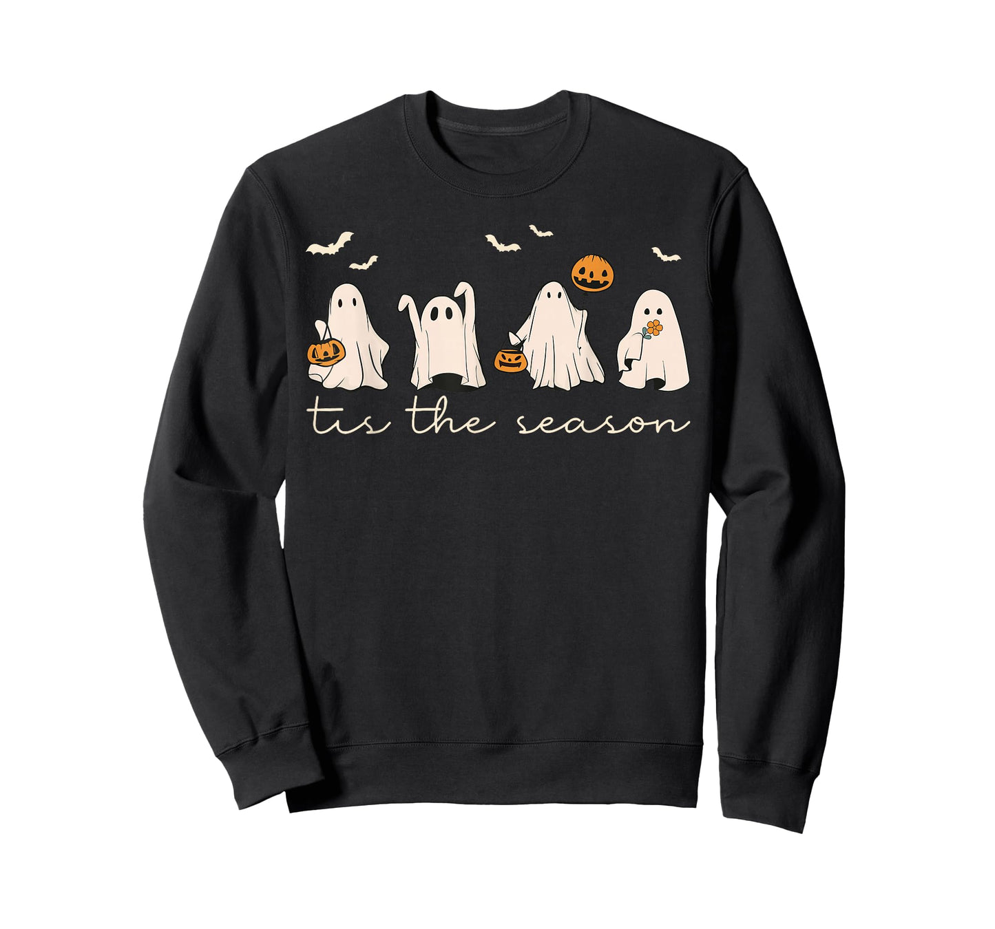Tis The Season Ghost Halloween Spooky Season Jack O Lantern T-Shirt