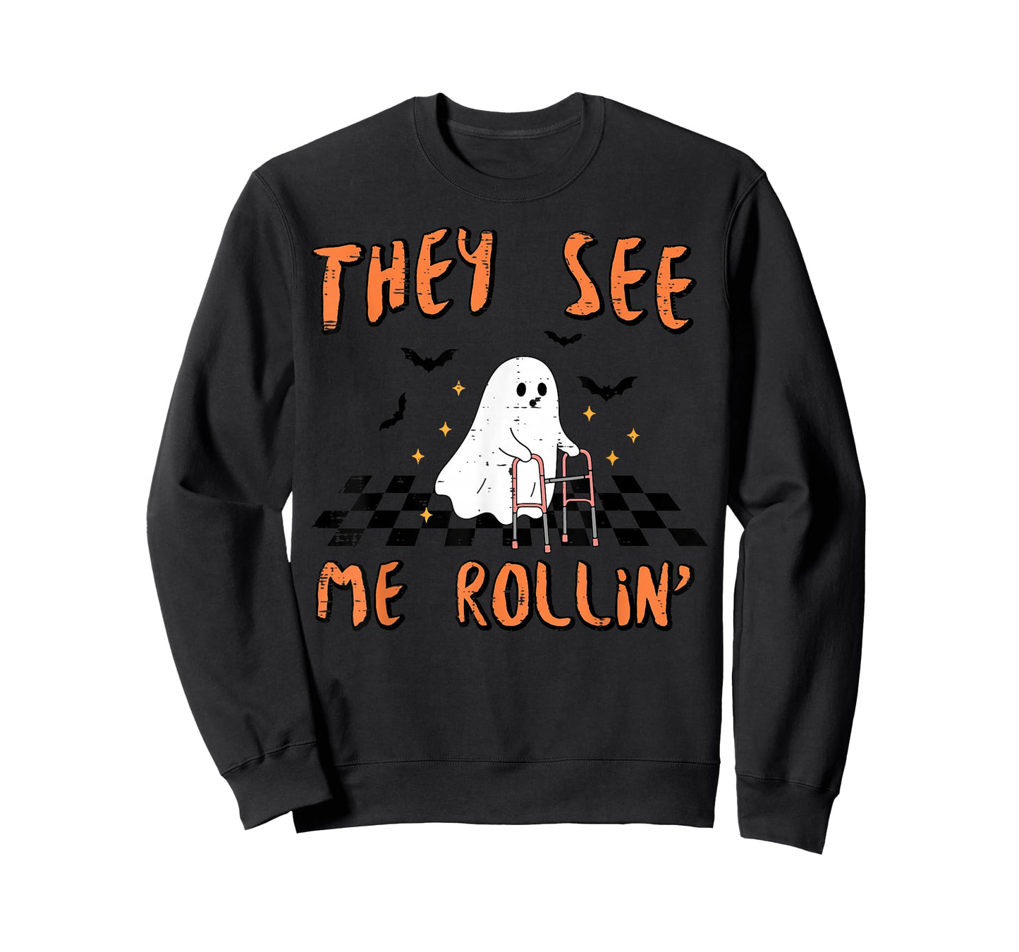 Ghost Walker They See Me Rollin Halloween Costume Men Women T-Shirt