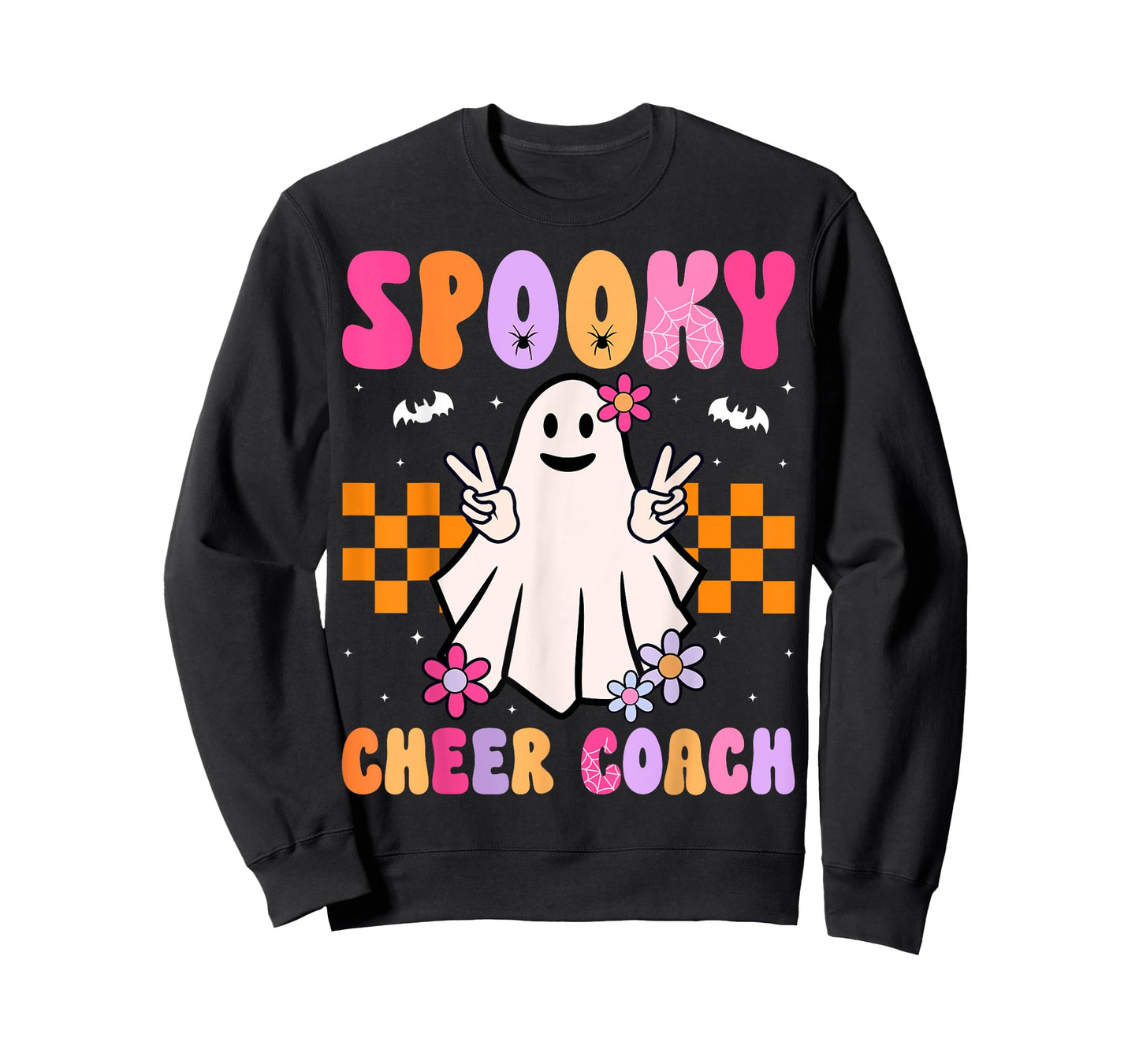 Spooky Cheer Coach - Cheerleader Coach Halloween Ghost T-Shirt