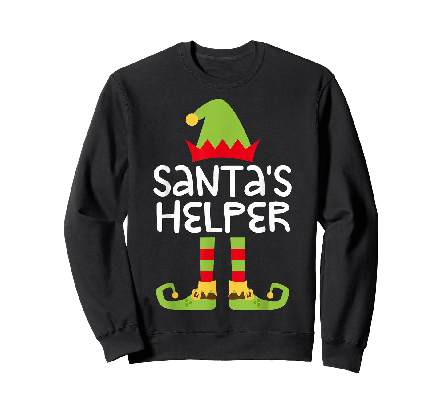 Santa's Helper Shirt Men Women Kids Matching Christmas Elf T-Shirt