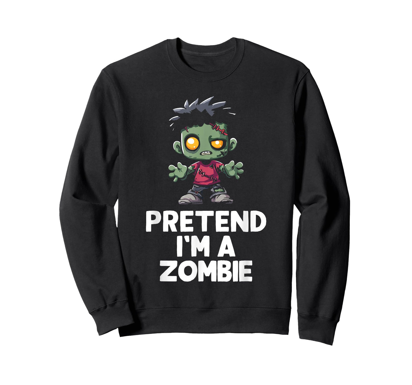 Easy Pretend I'm A Zombie Costume Halloween Funny T-Shirt