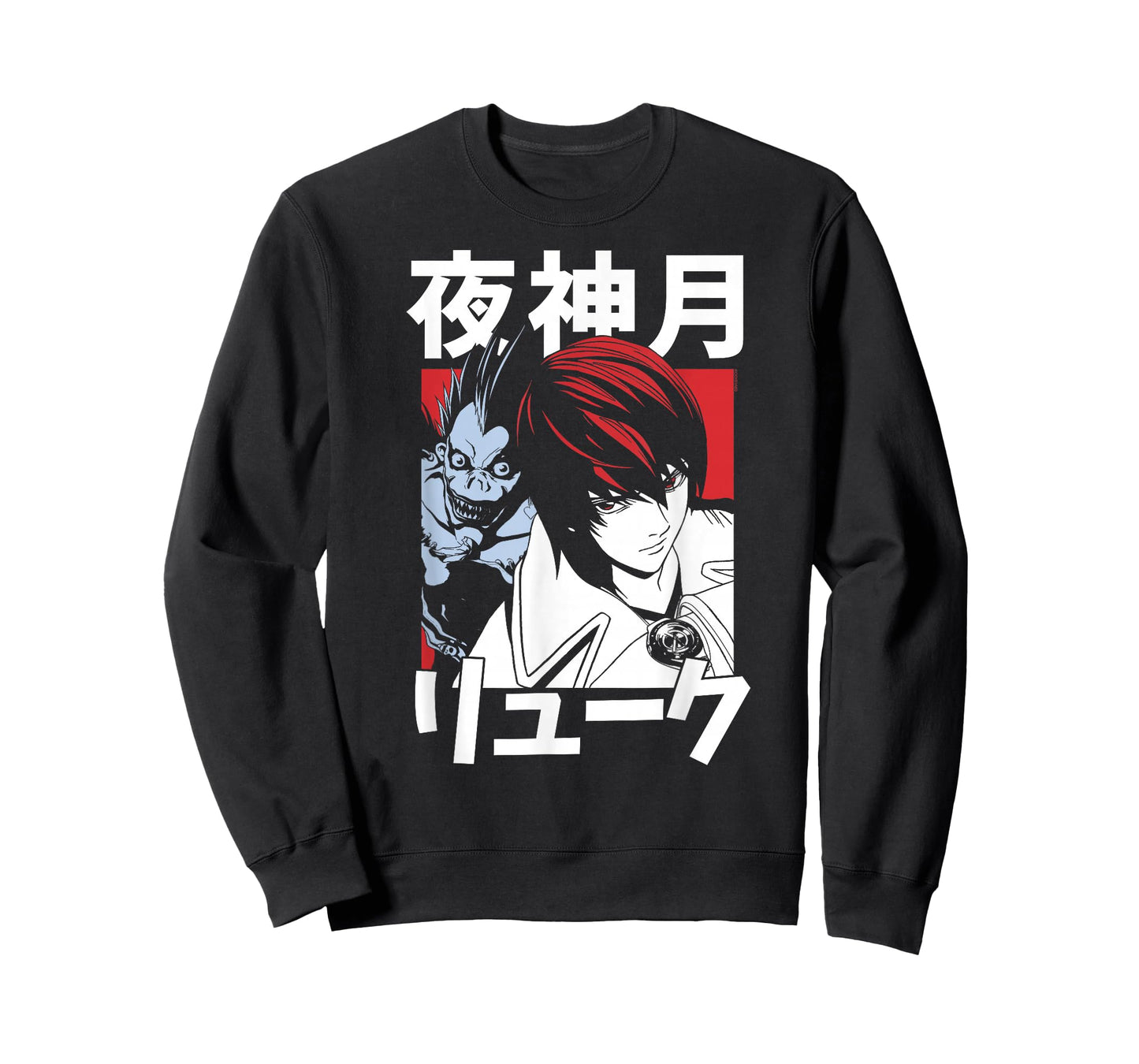Death Note Light and Ryuk Block with Kanji Anime T-Shirt