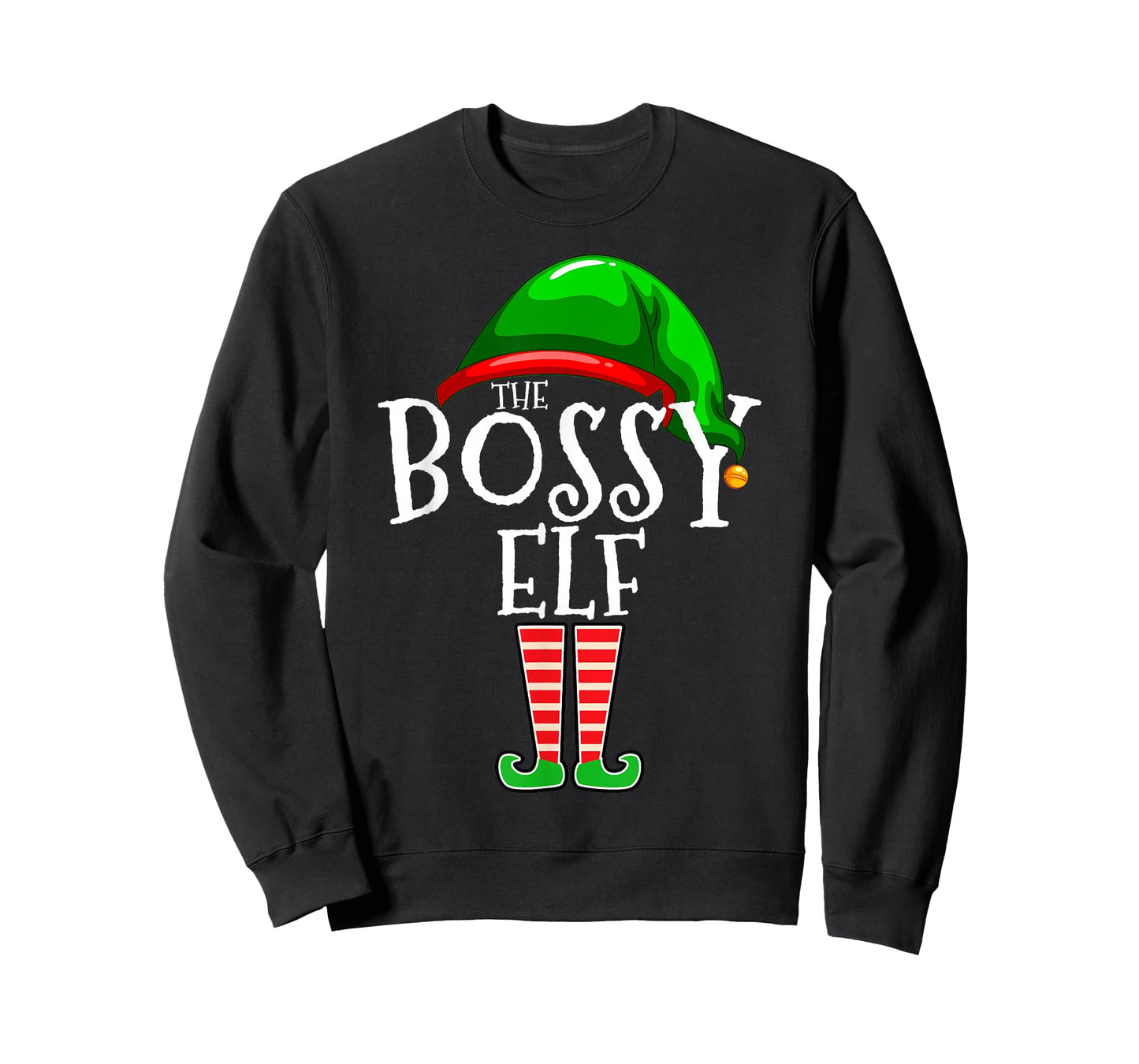The Bossy Elf Group Matching Family Christmas T-Shirt