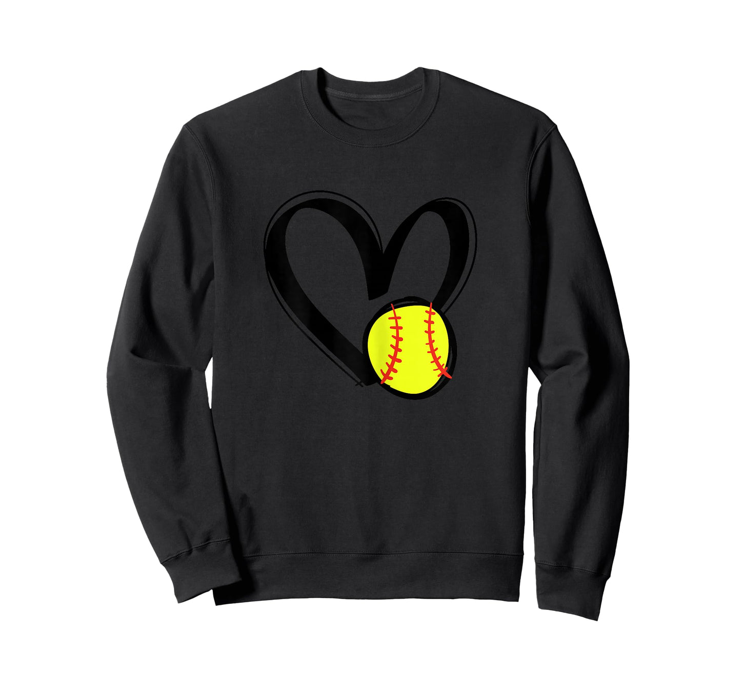Love Softball Heart T-Shirt