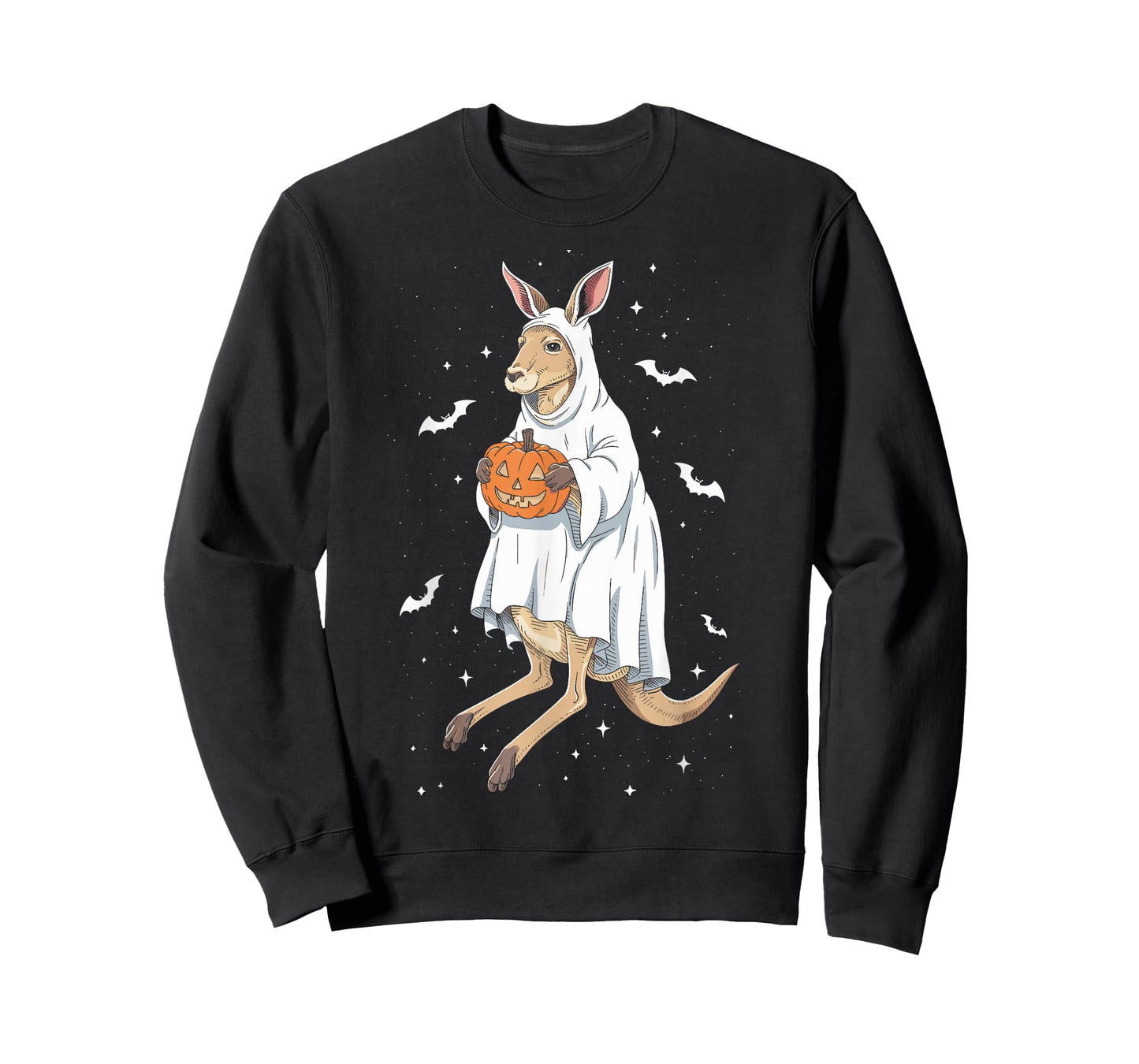 Funny Ghost Kangaroo Lovers Spooky Halloween Costume T-Shirt