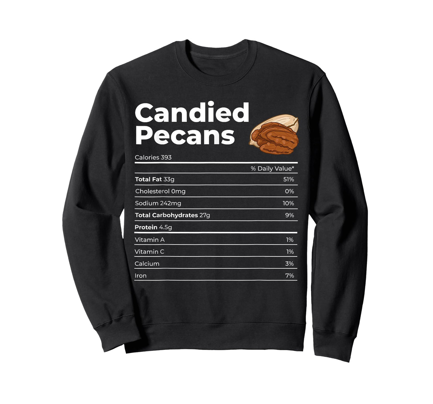 Nutrition Facts Candied Pecans T-Shirt