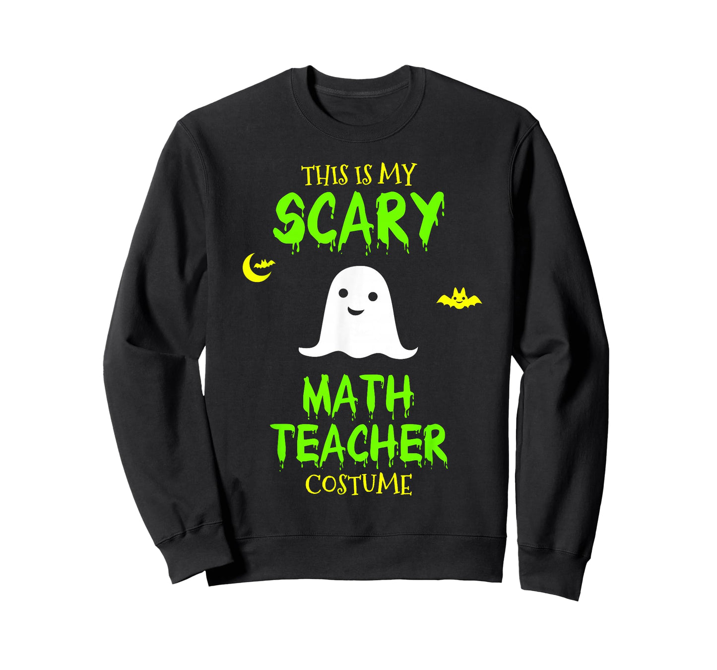 Scary Math Teacher Costume Halloween Lazy Easy Christmas T-Shirt