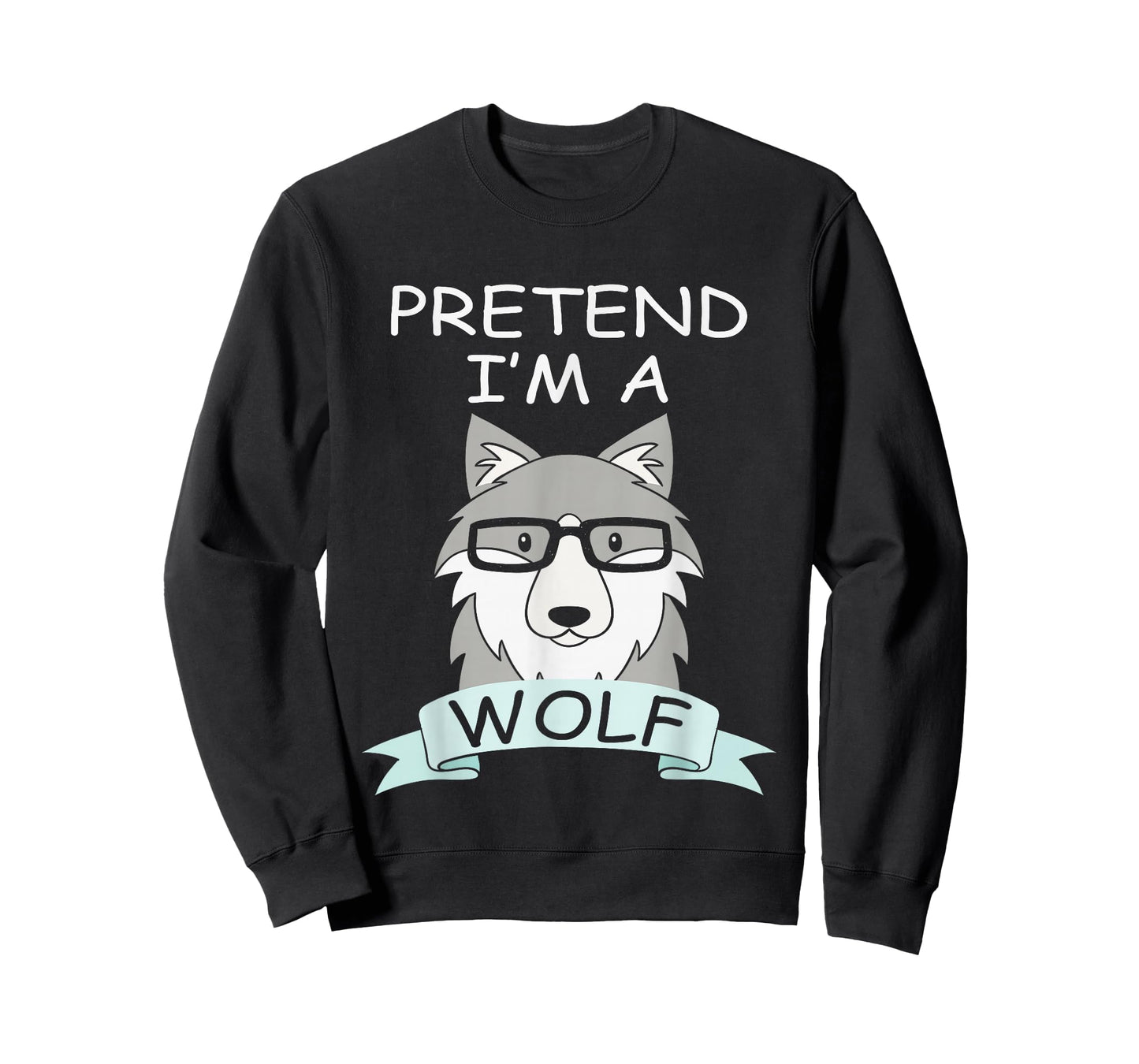 Pretend I'm A Wolf Costume Funny Halloween Party Kids T-Shirt