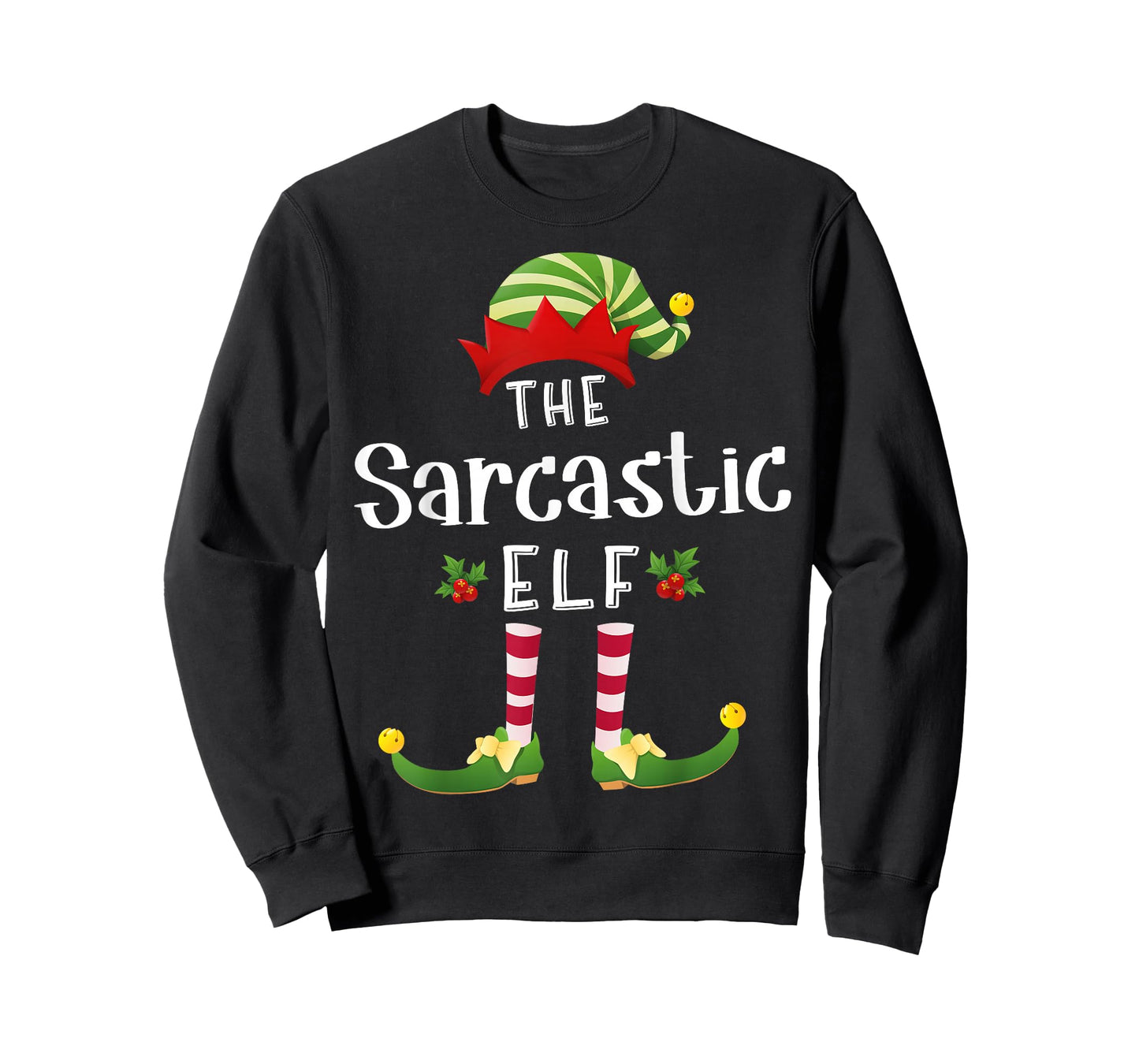 Sarcastic Christmas Elf Matching Pajama X-Mas Party T-Shirt