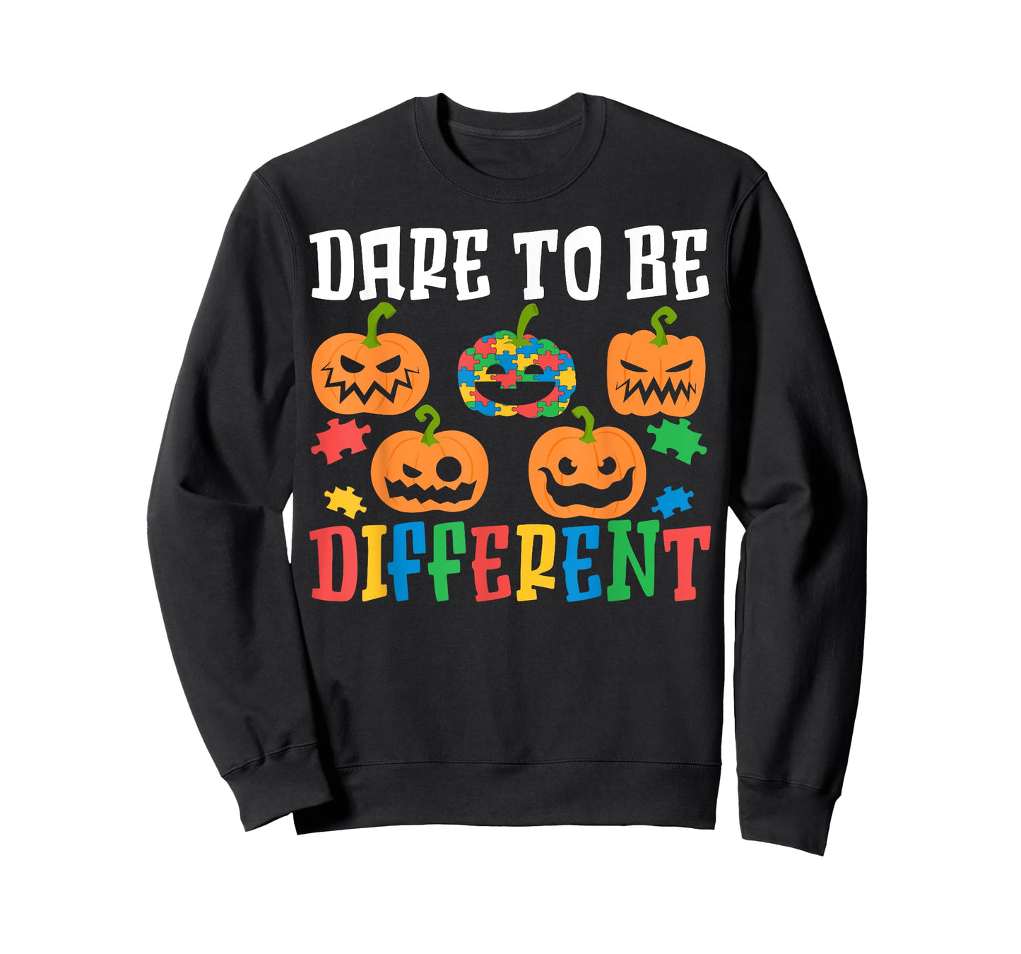 Autism Halloween Puzzle Trick Or Treat Autism Awareness T-Shirt