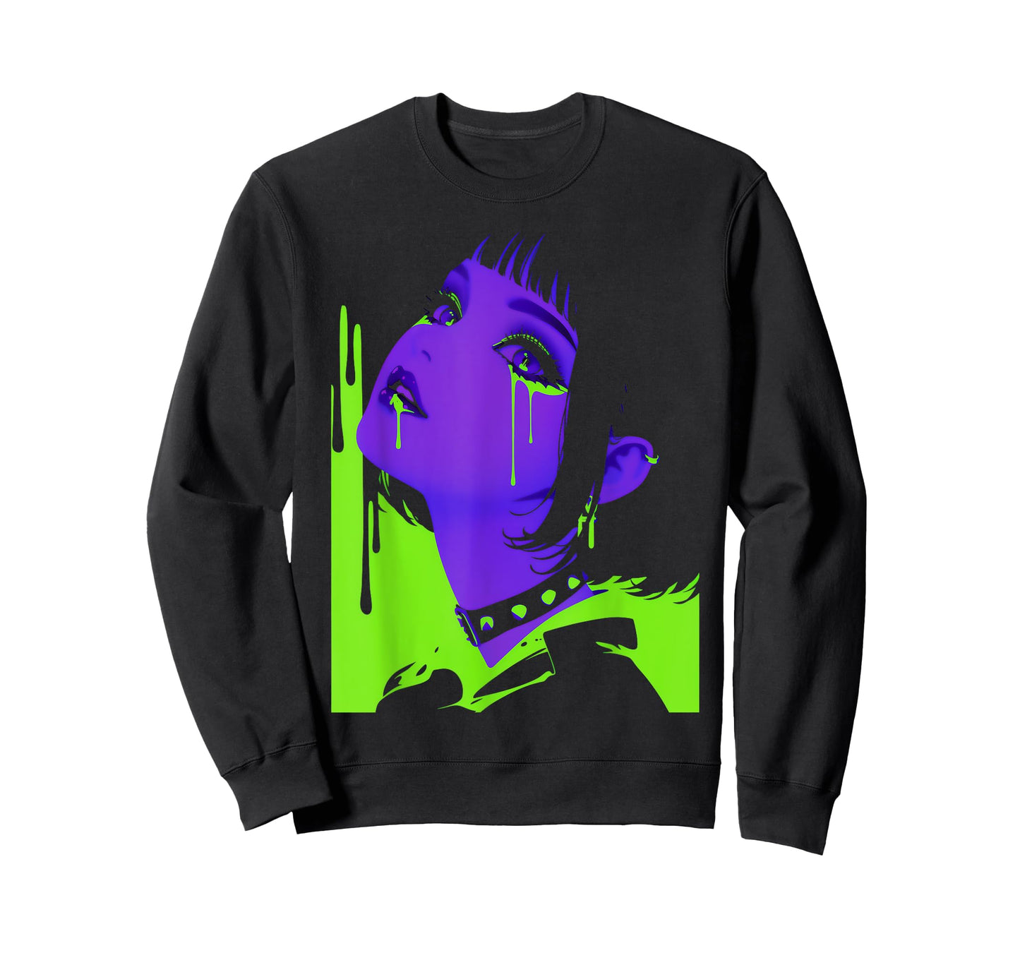 Cybergoth Cybercore Grunge Punk Goth Girl Alt Anime Manga T-Shirt