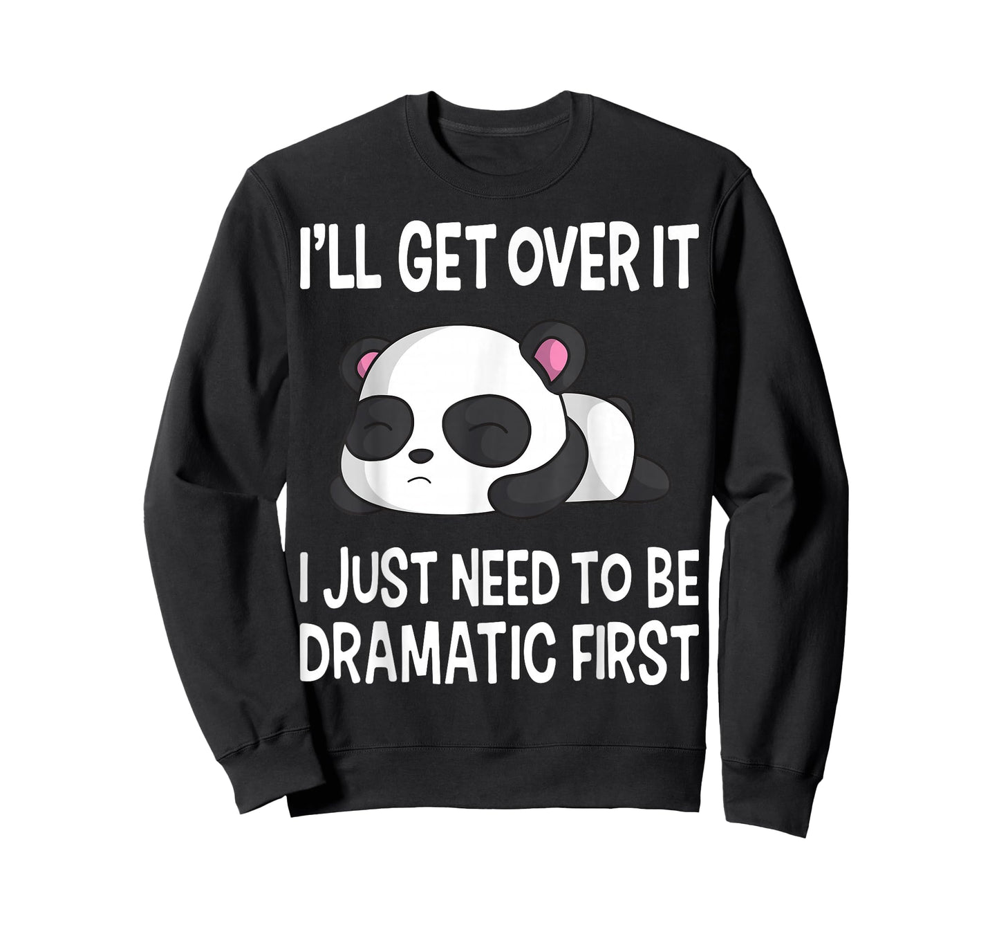 Funny Dramatic Panda Kawaii Bear Face Anime Lovers T-Shirt