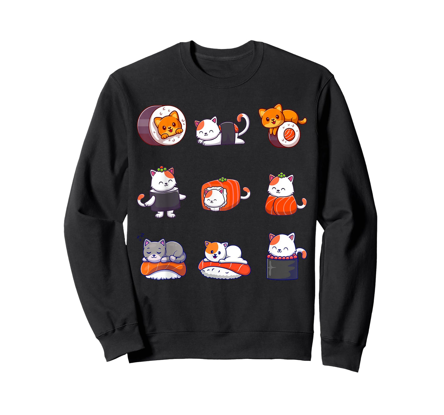Thanksgiving Shirts For Women Men Cat Food Sushi Roller T-Shirt