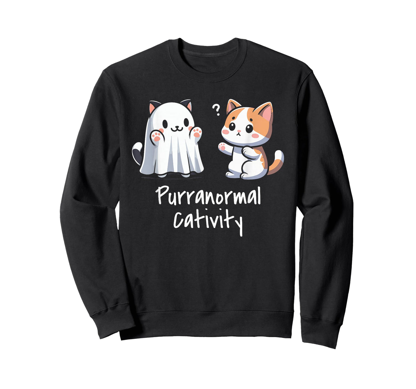Purranormal Cativity Cat Paranormal Ghost Halloween T-Shirt