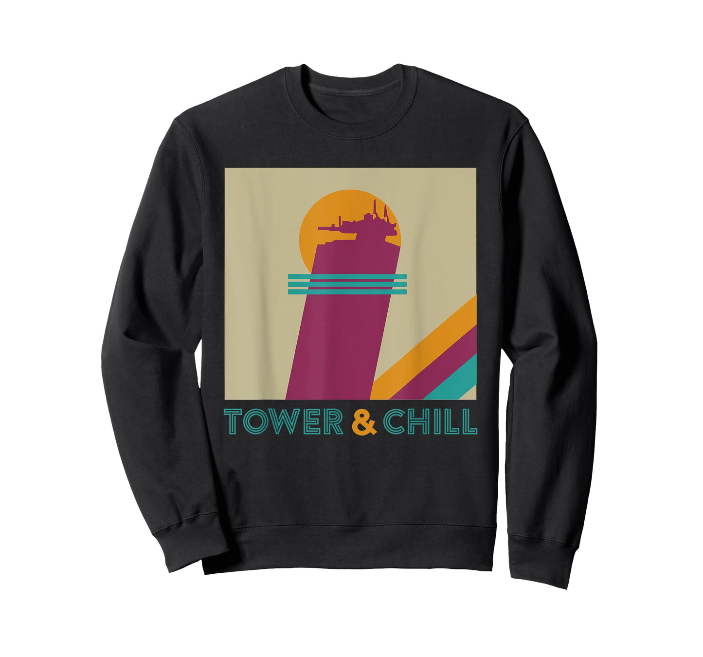 Retro TOWER & CHILL - Gamer Titan Hunter Warlock T-Shirt