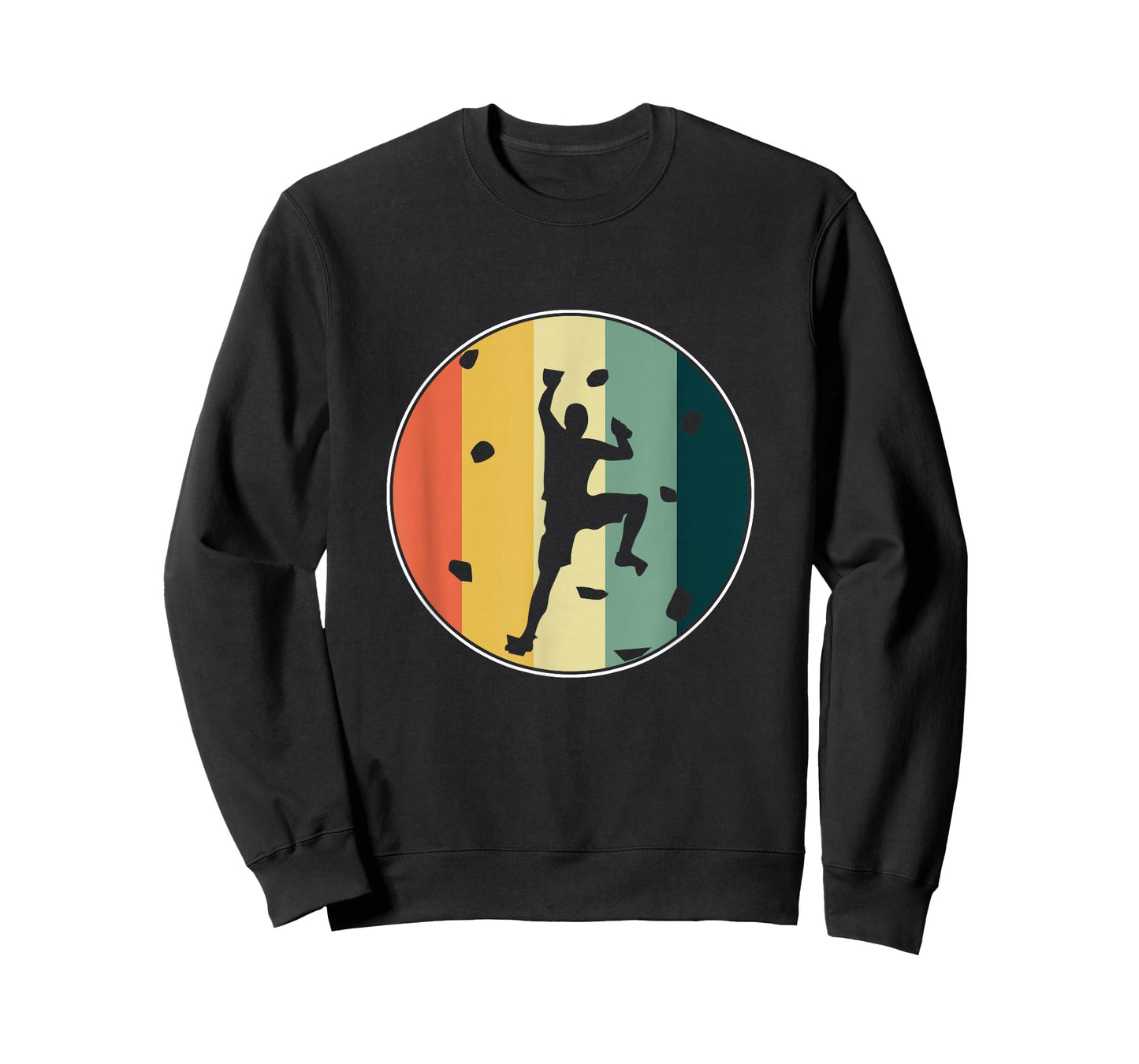 Retro Wall Climber Rock Mountain Climbing Bouldering Gift T-Shirt