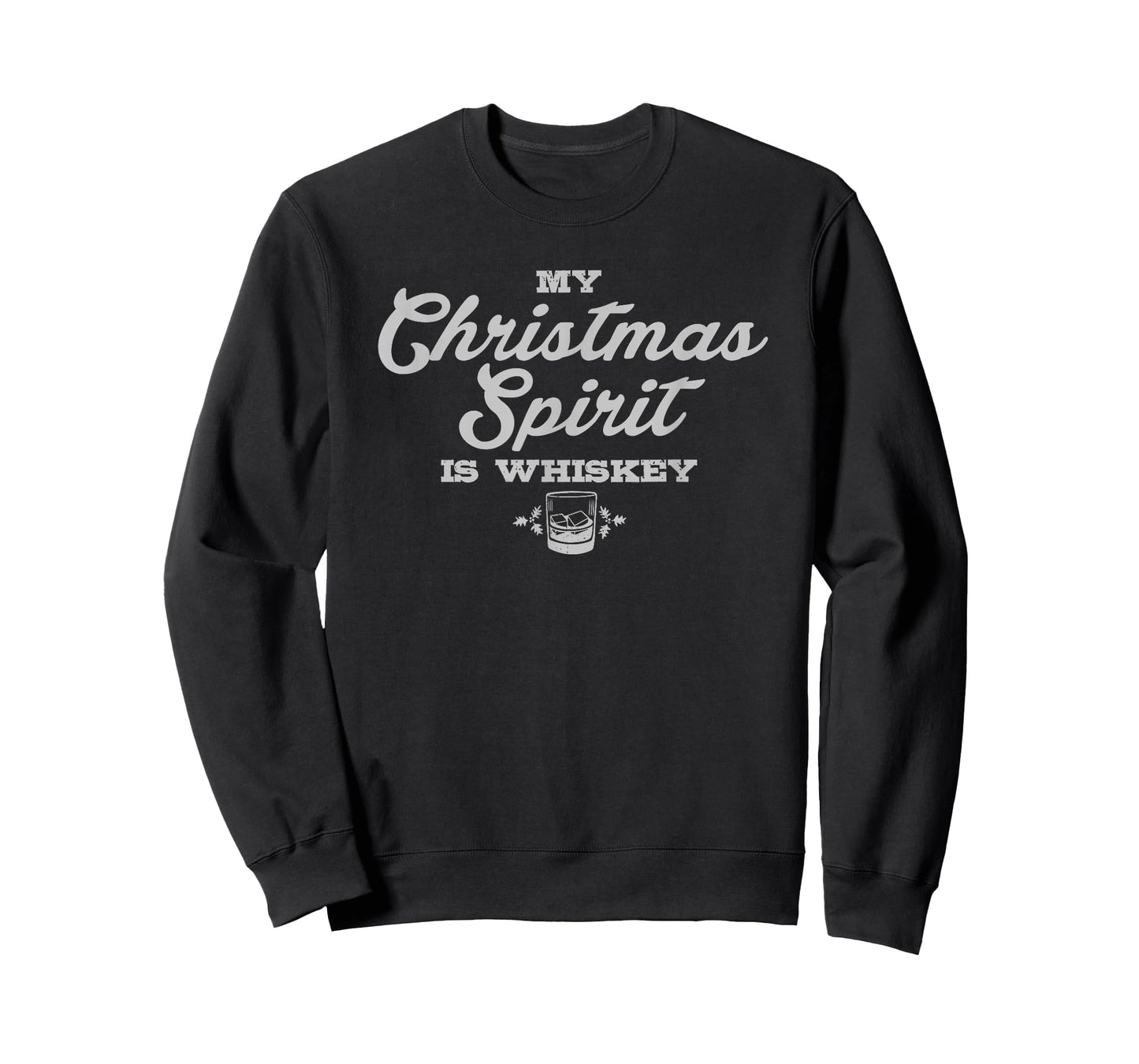 Funny Christmas Drinking Shirt Whiskey Liquor Drinker Saying T-Shirt