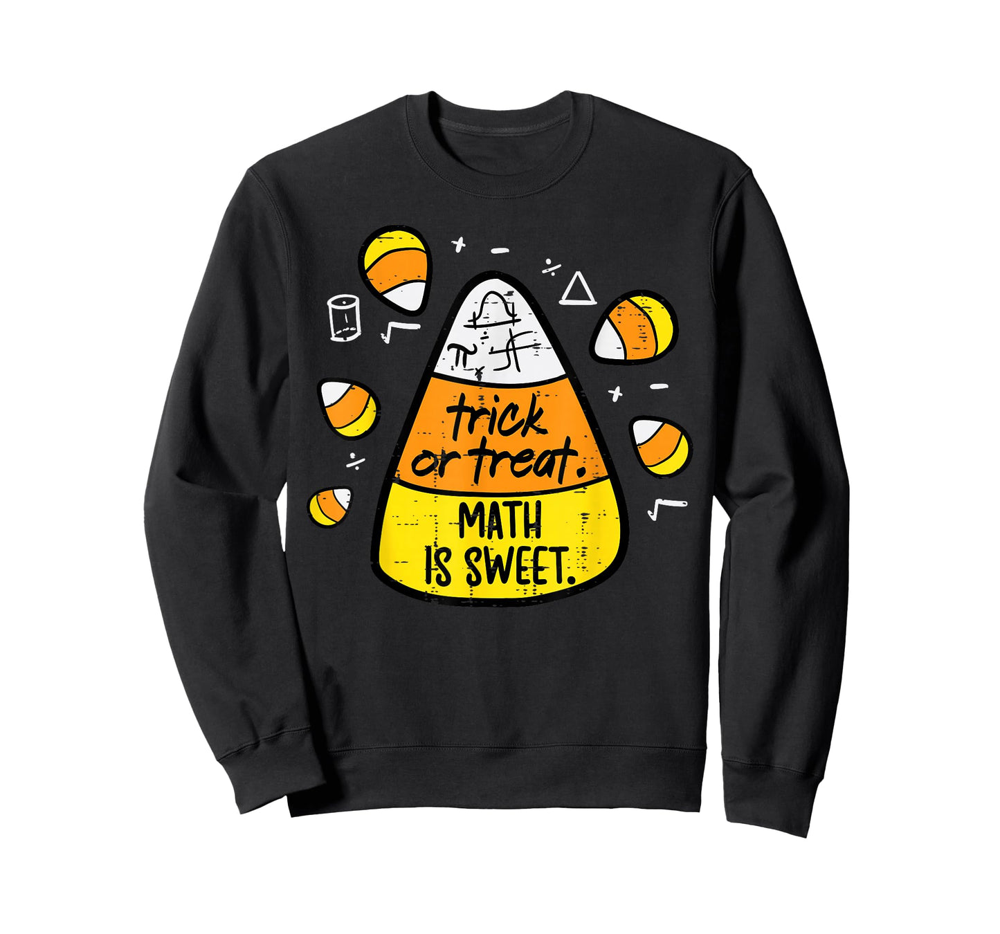 Trick Or Treat Math Sweet Candy Corn Costume Men Women Kids T-Shirt