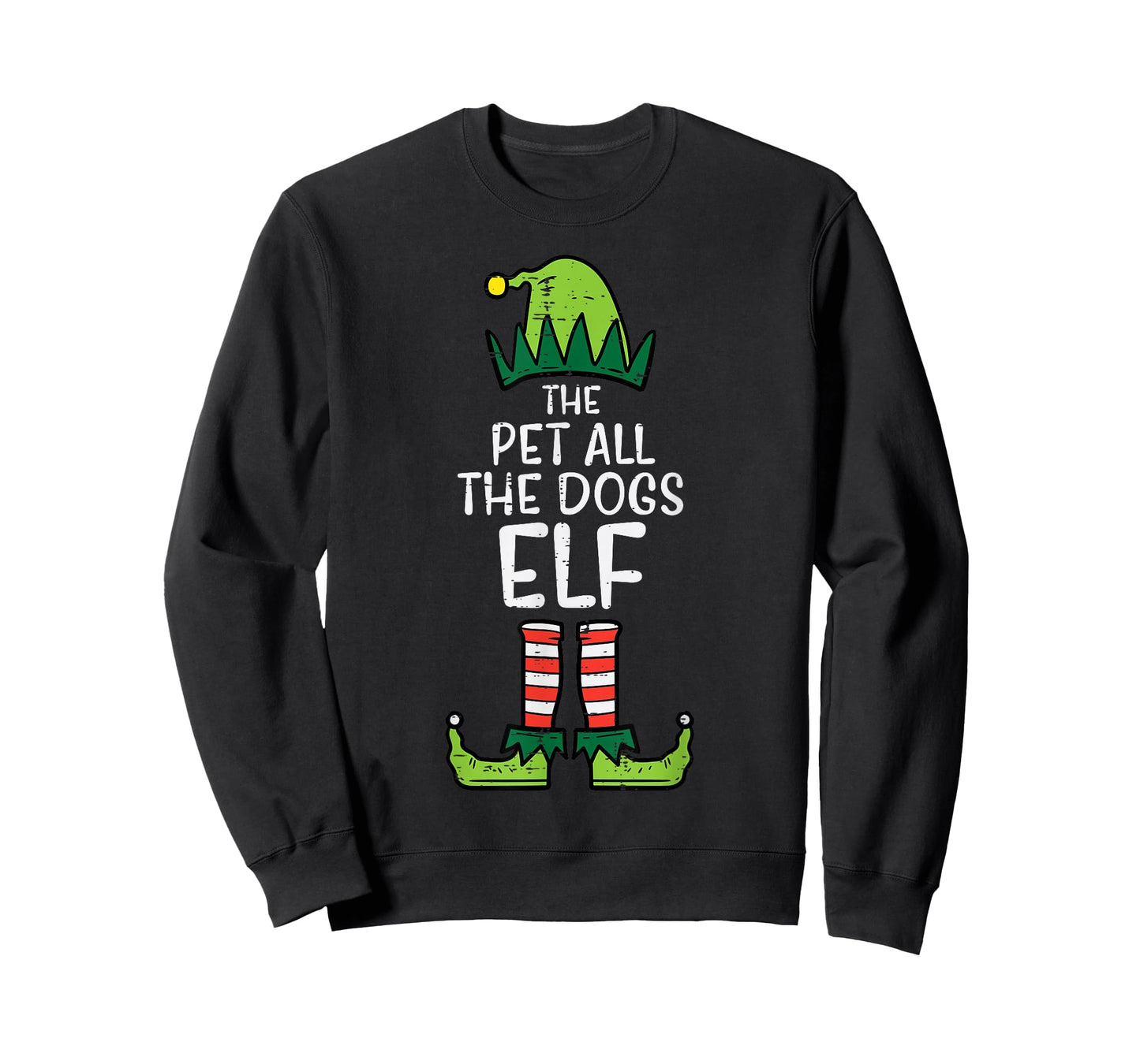 Pet All The Dogs Elf Xmas Christmas For Family T-Shirt