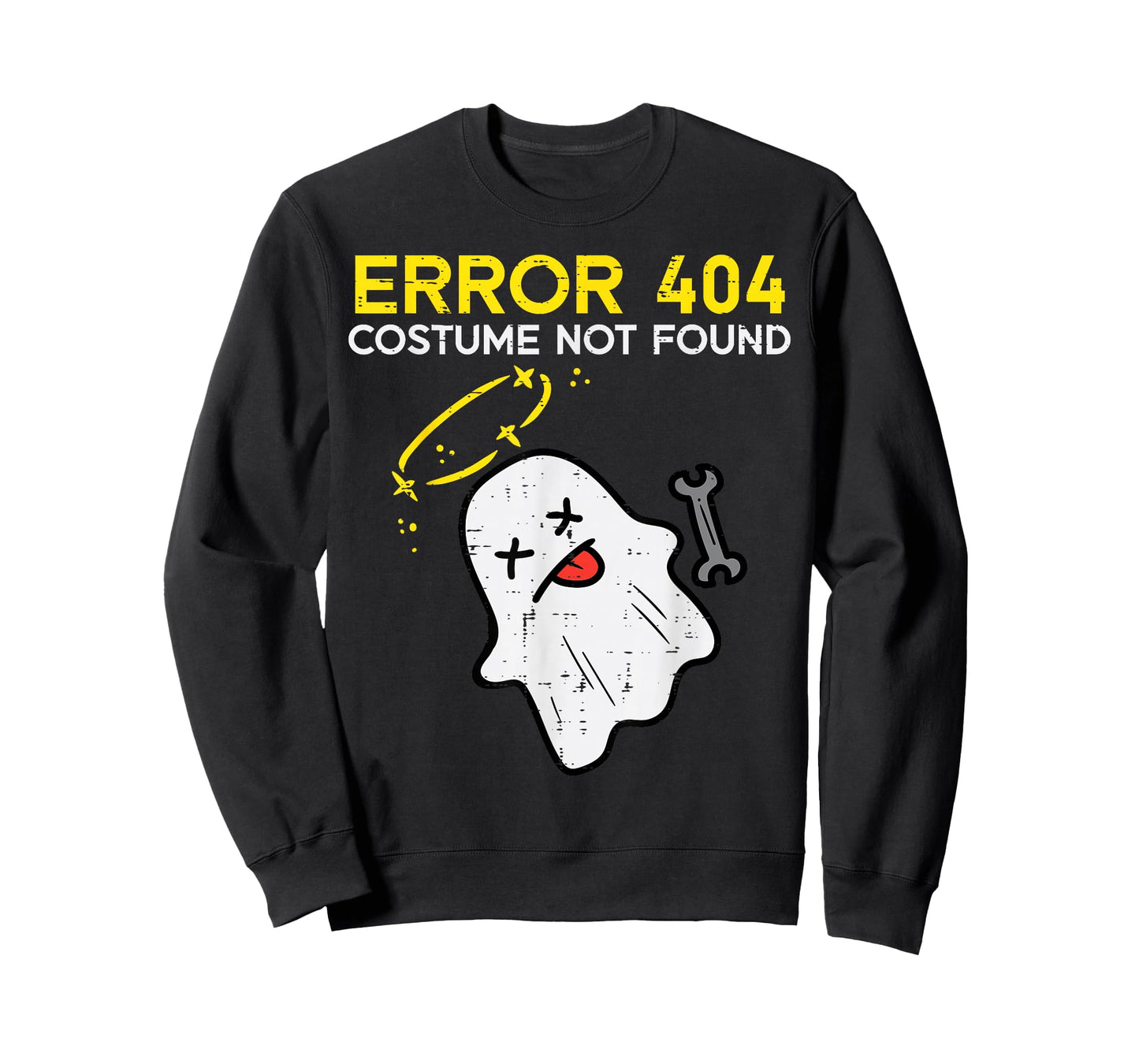 Error 404 Costume Not Found Ghost Funny Halloween Costume T-Shirt