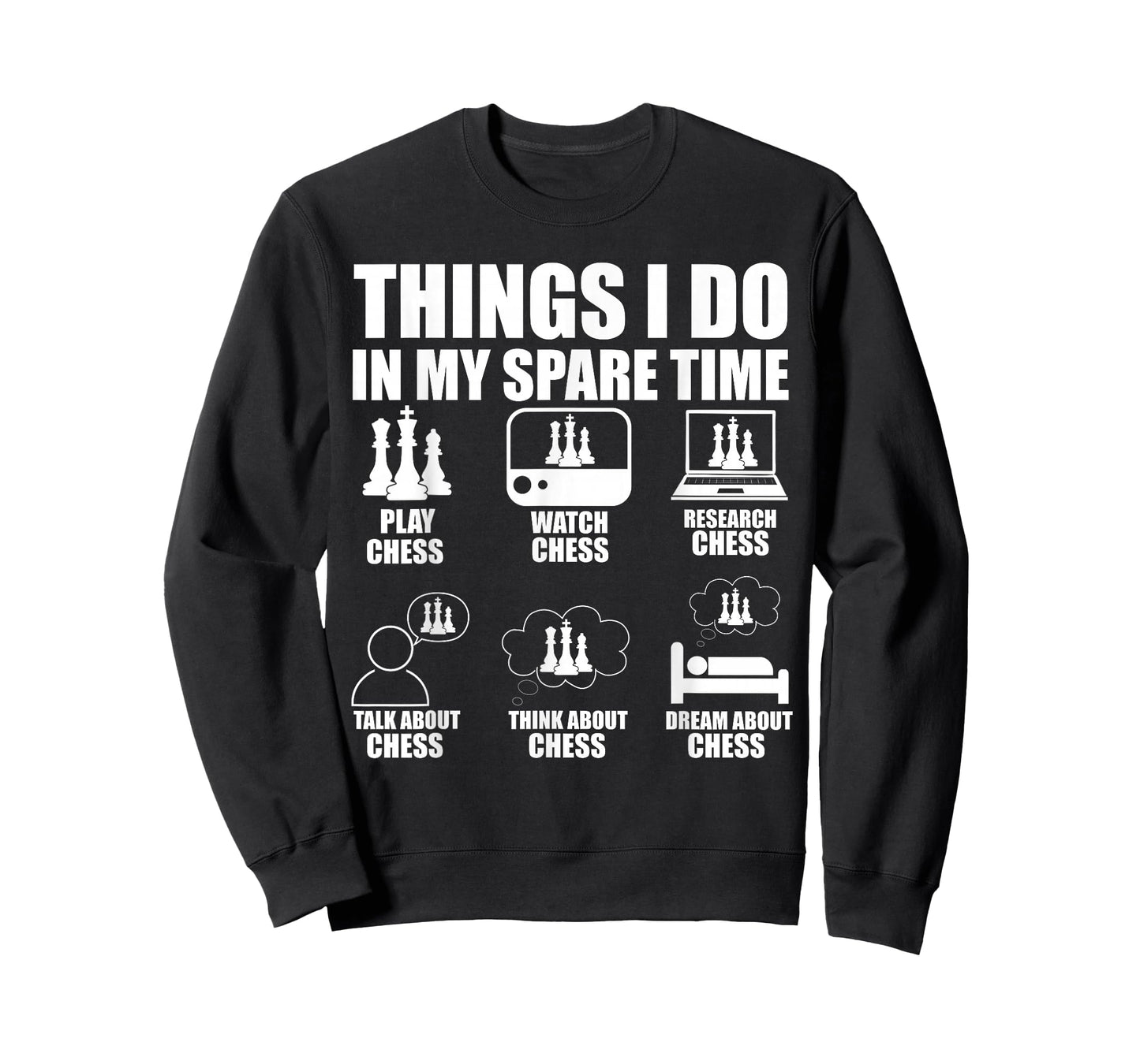 Things I Do In My Spare Time Chess Player Boys Funny Chess T-Shirt