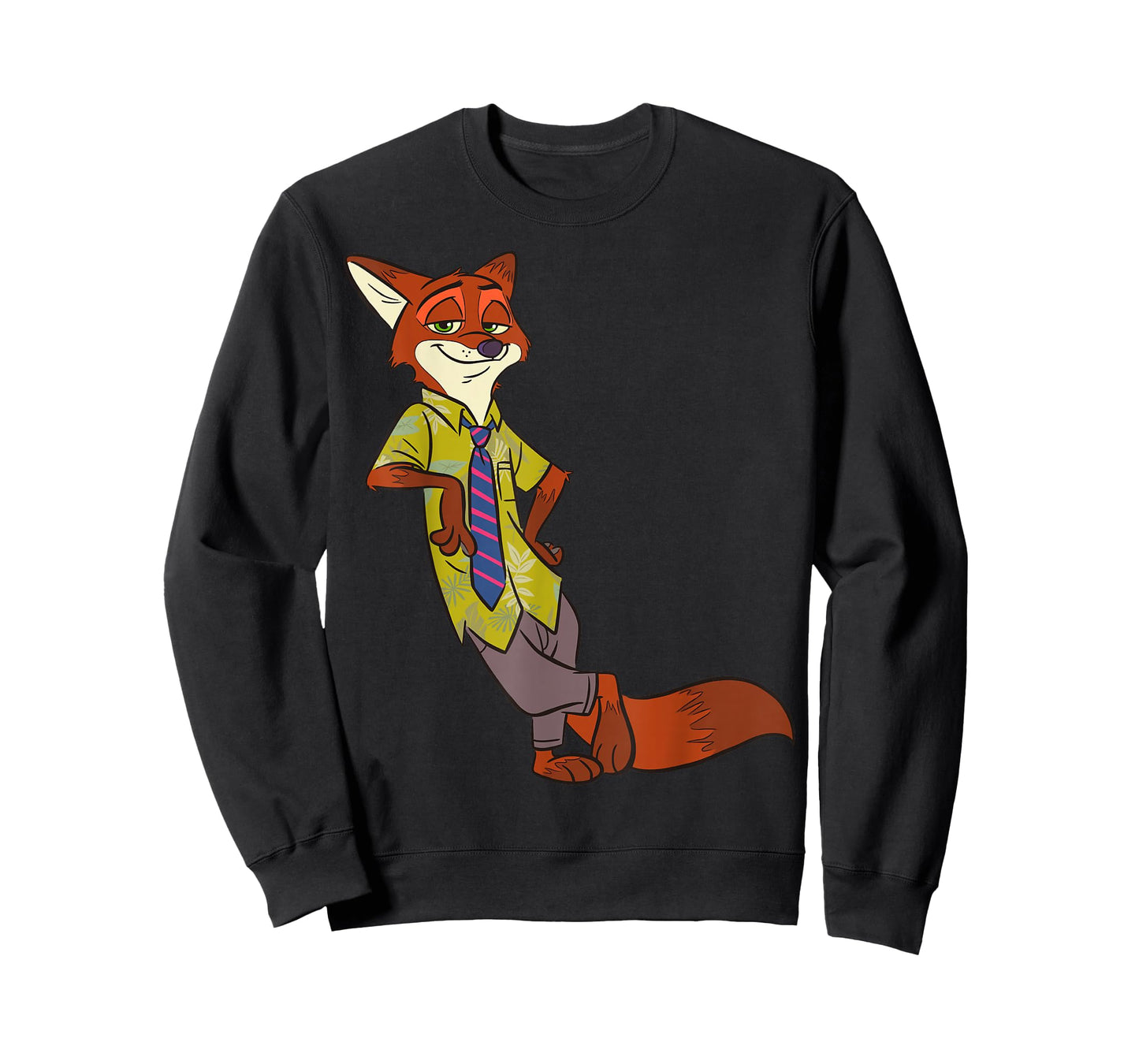 Disney Zootopia Cool Fox Nick Wilde Leaning T-Shirt Small