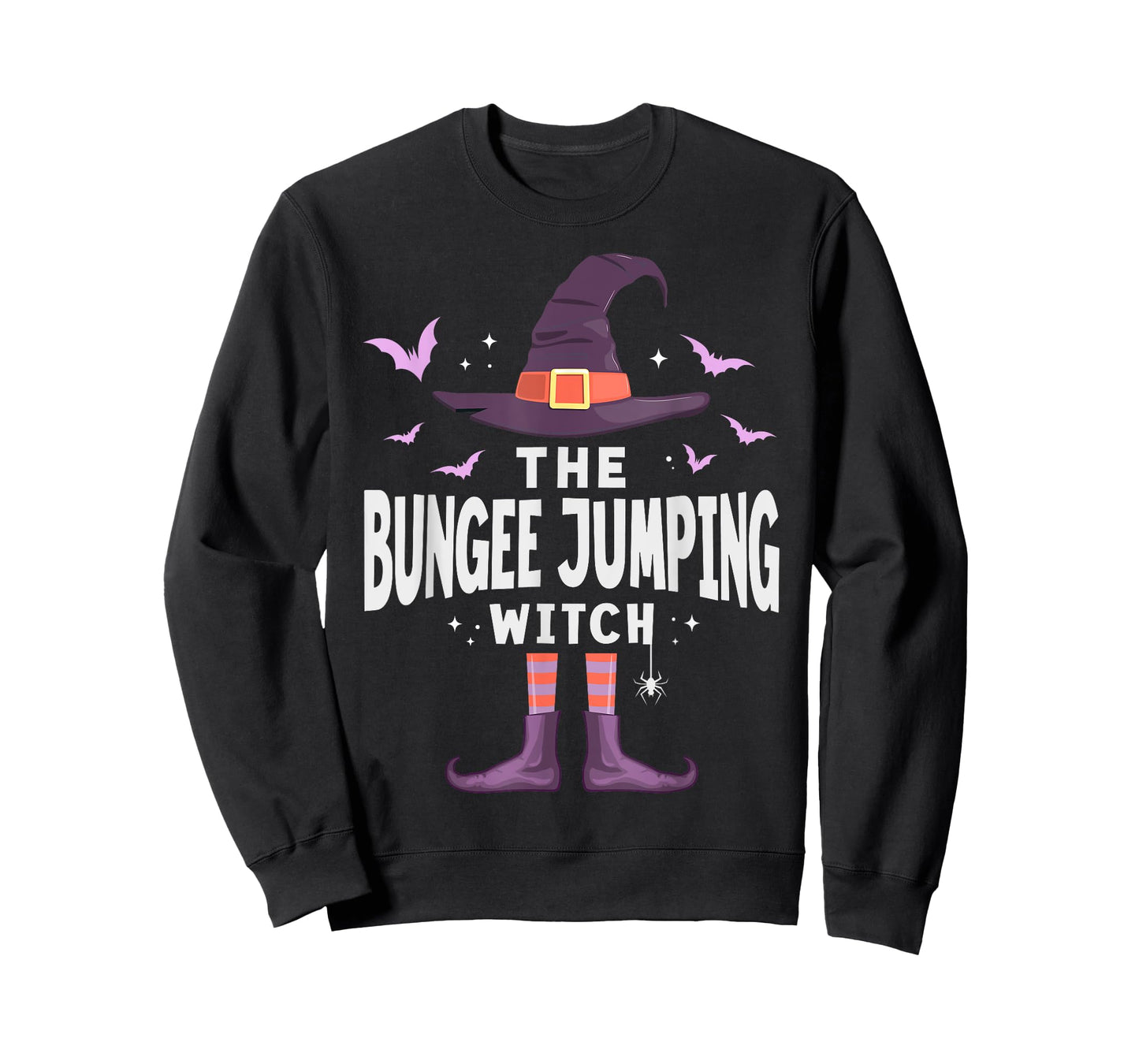 Bungee Jumping Halloween Witch Matching Costume T-Shirt