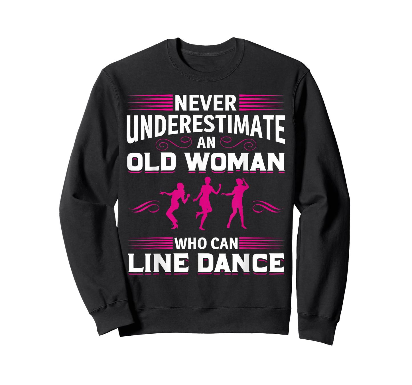 Never Underestimate an Old Woman at Line Dance T-Shirt