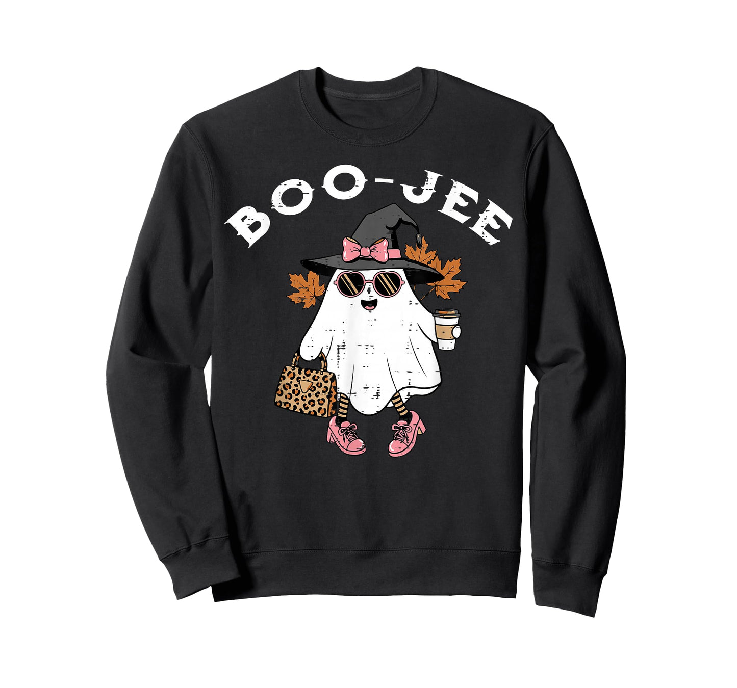 Halloween Ghost Bougie Boojee Fall Costume Women Girls Kids T-Shirt