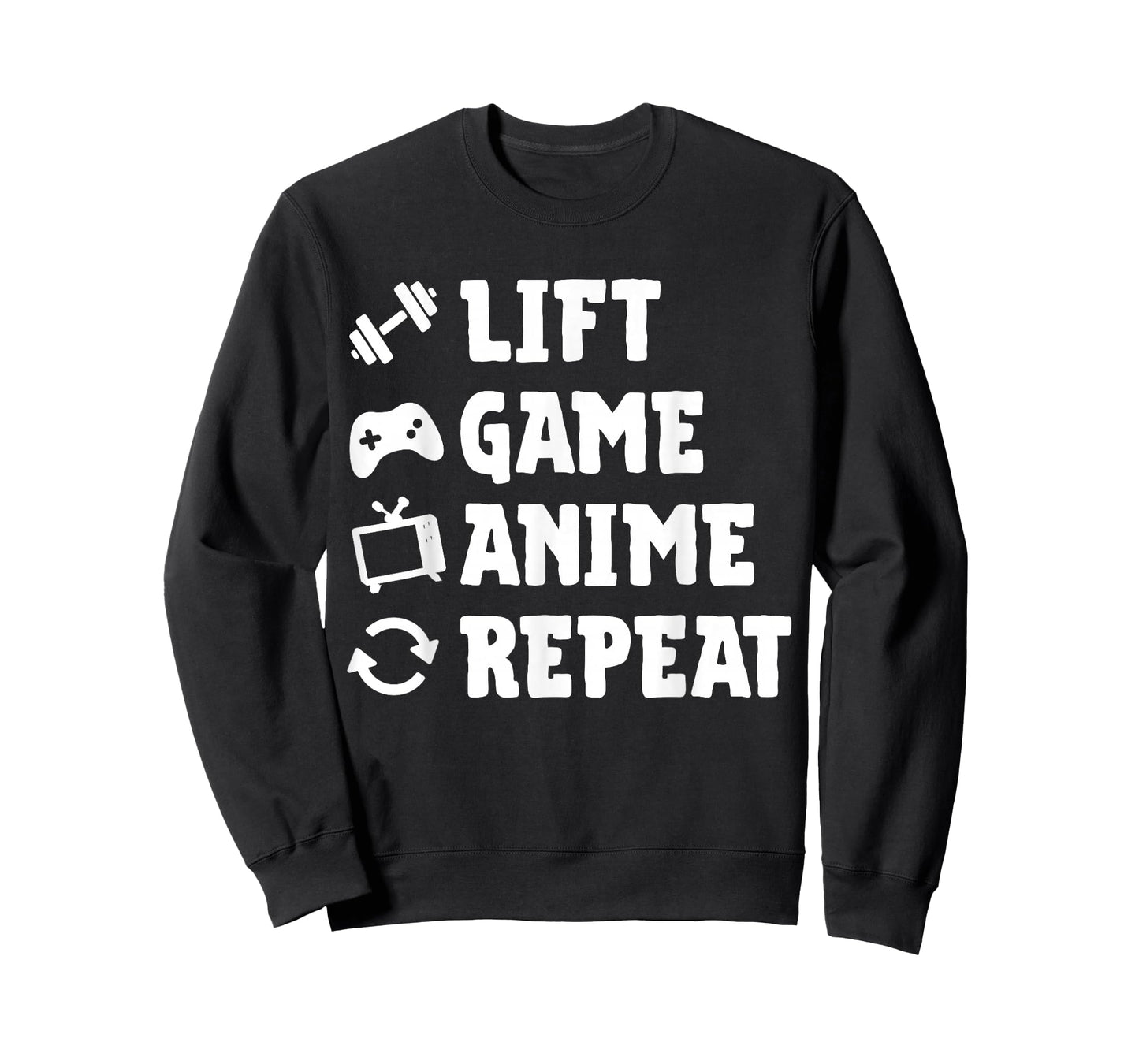 Funny Gym Lift Game Anime Repeat Gaming Anime Lover Workout T-Shirt