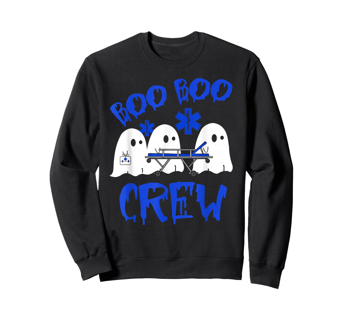 Boo Boo Crew Funny Ghost EMS EMT Paramedic Nurse Halloween T-Shirt