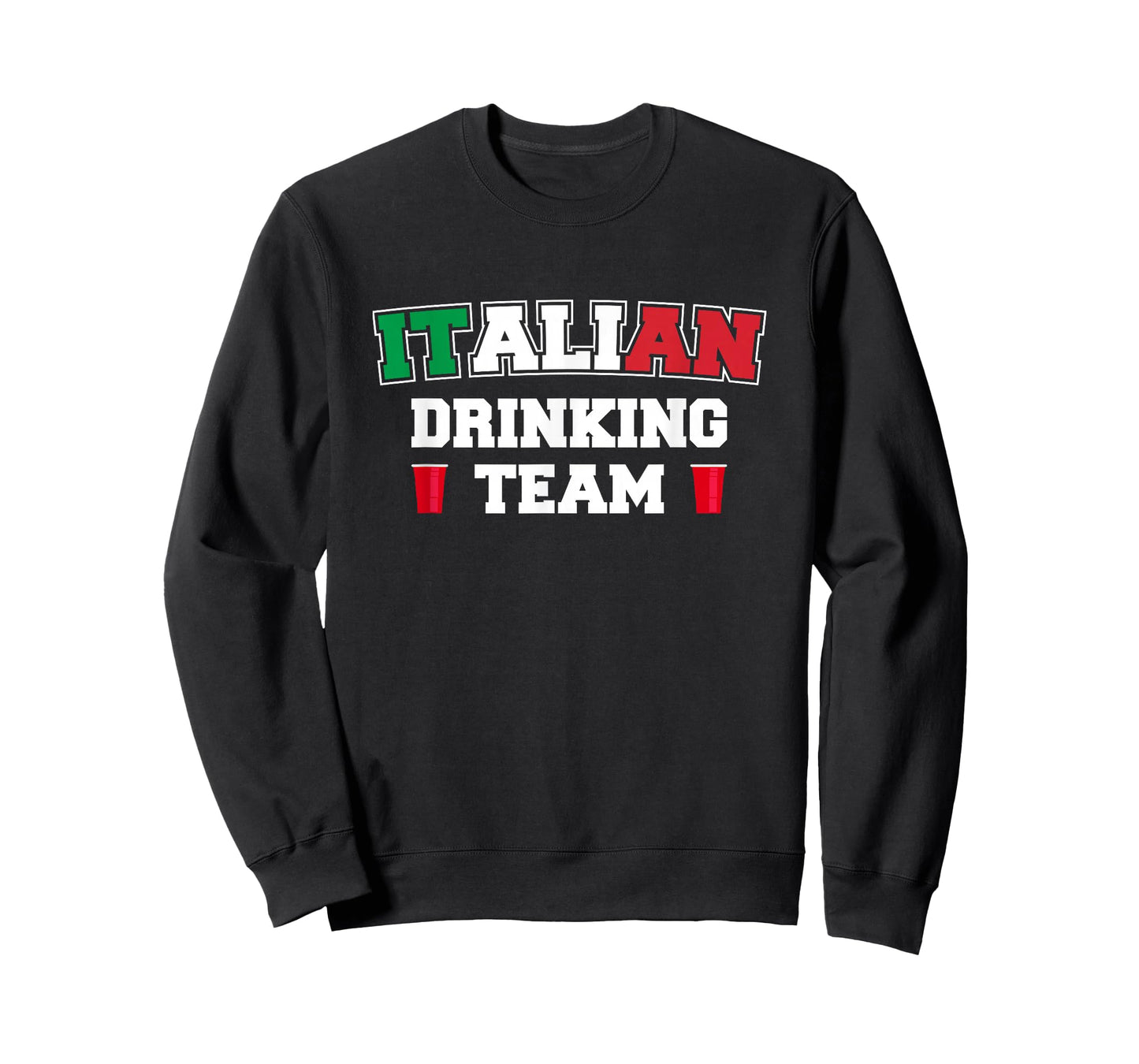 Italian Drinking Team Funny Drinking Beer Lover Beer Pong T-Shirt
