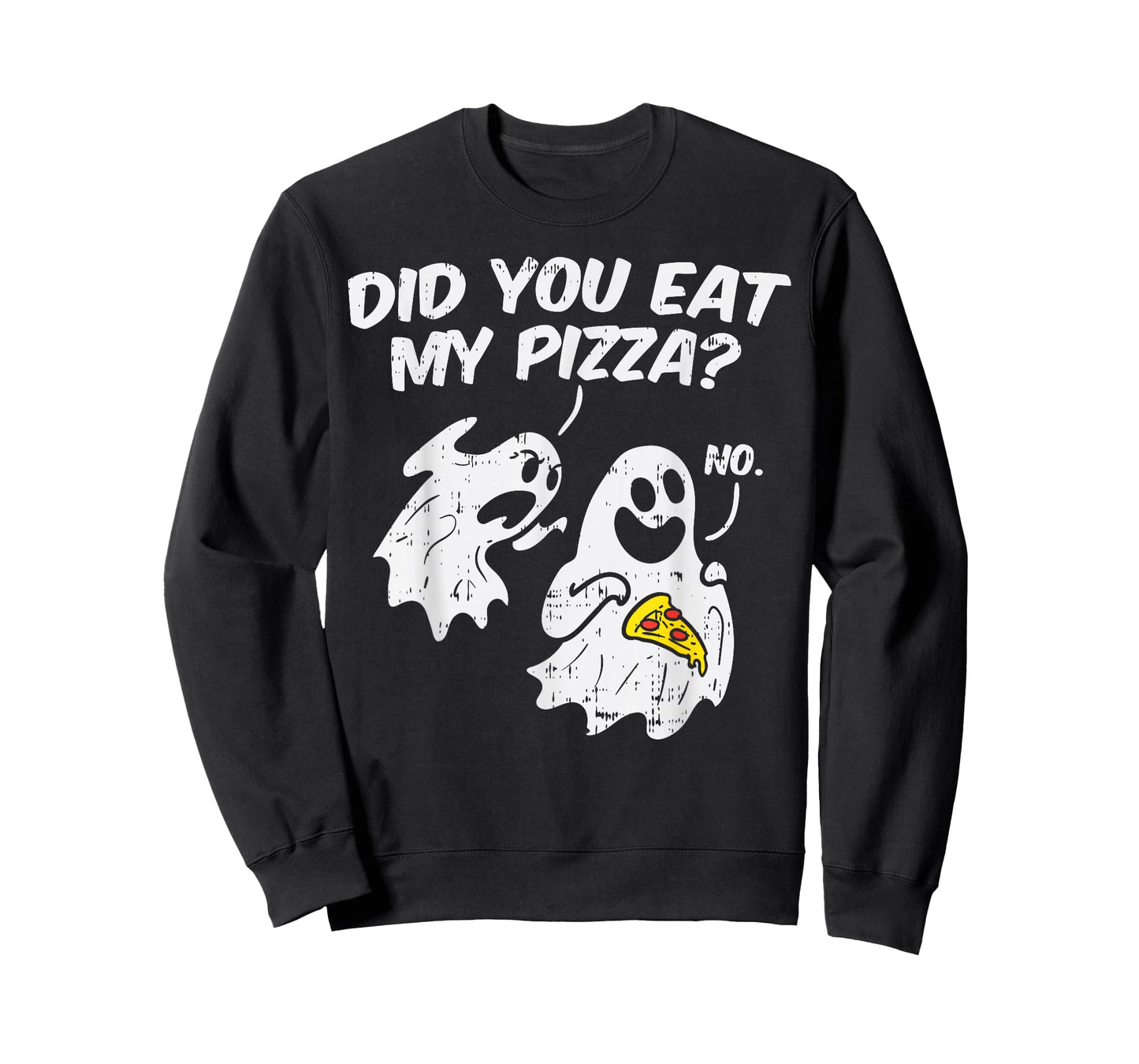 Did You Eat My Pizza Funny Ghosts Pun Halloween Costume Gift T-Shirt