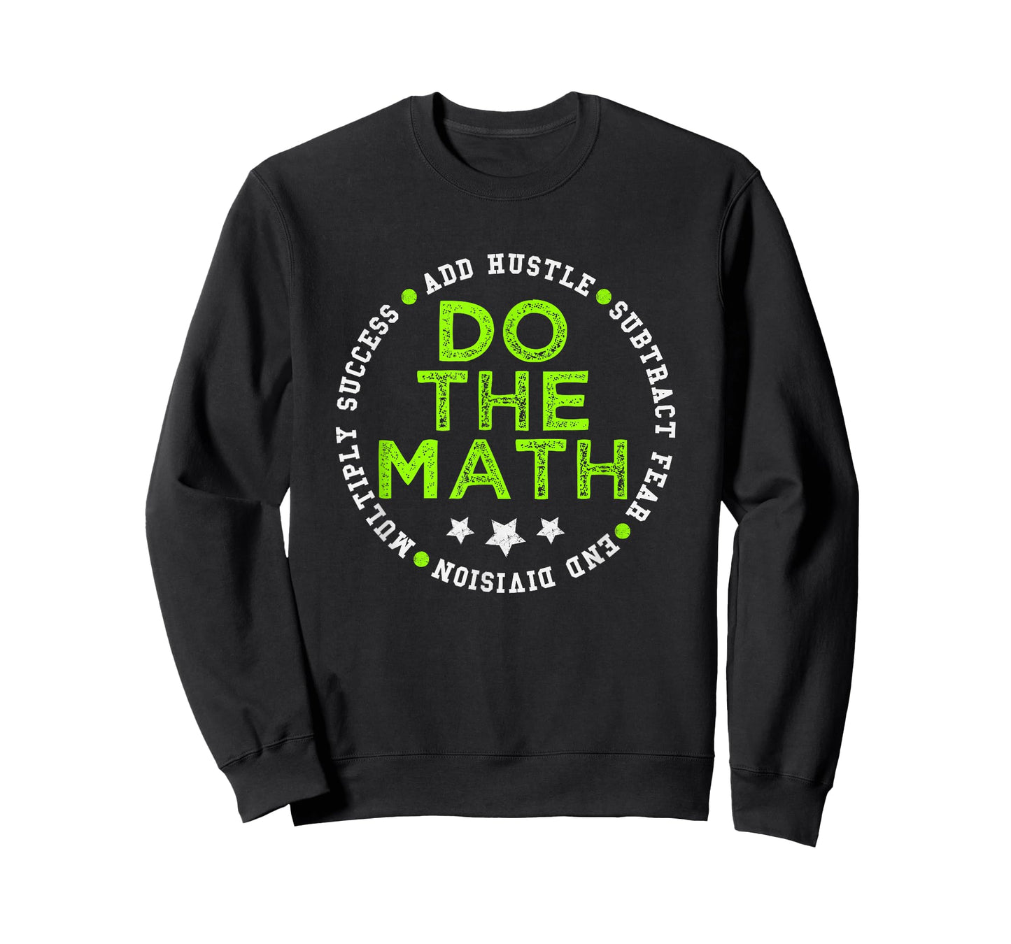 Green Do The Math Green Color Graphic T-Shirt